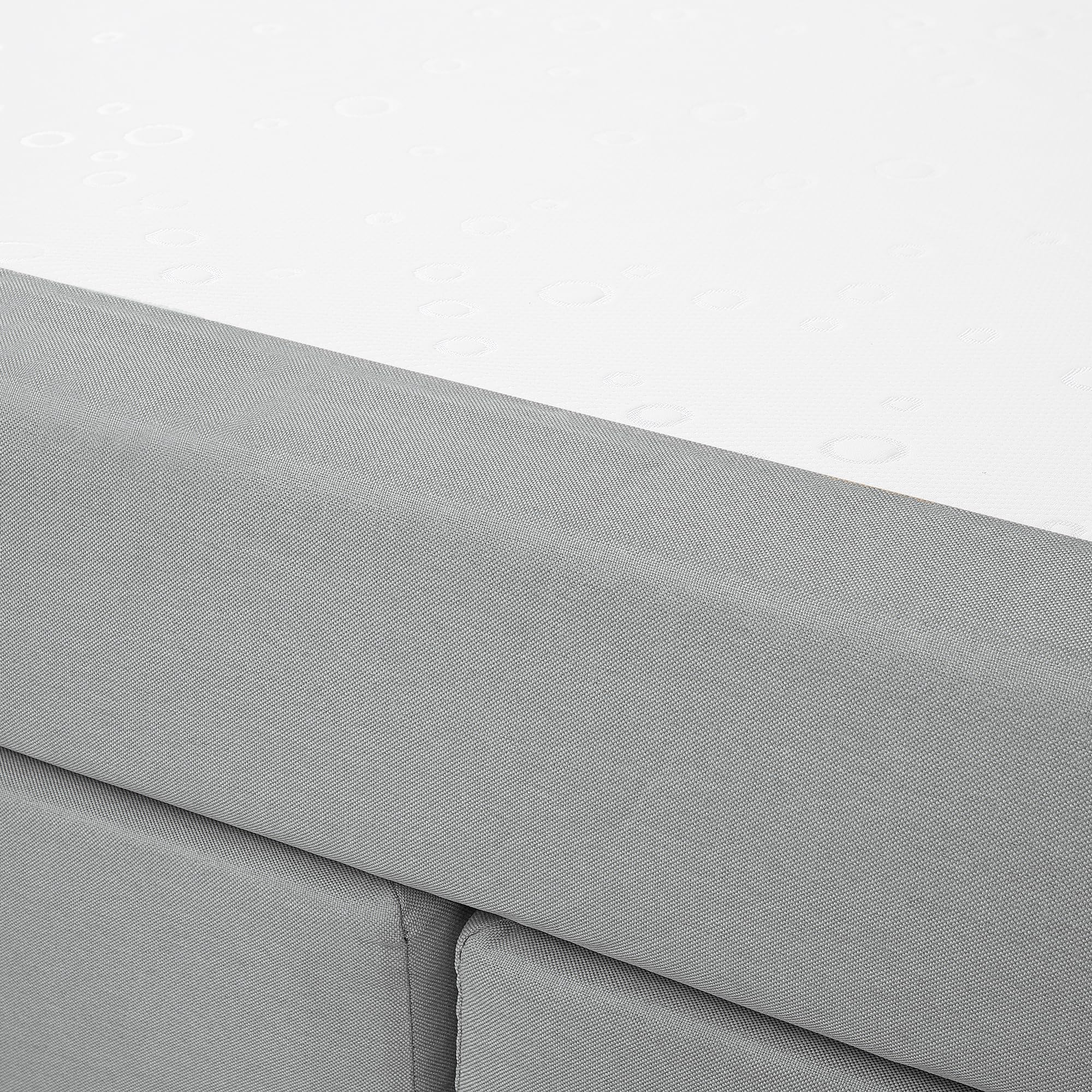 beliani-boxspringbett-140x200-hellgrau-mit-taschenfederkern image 7