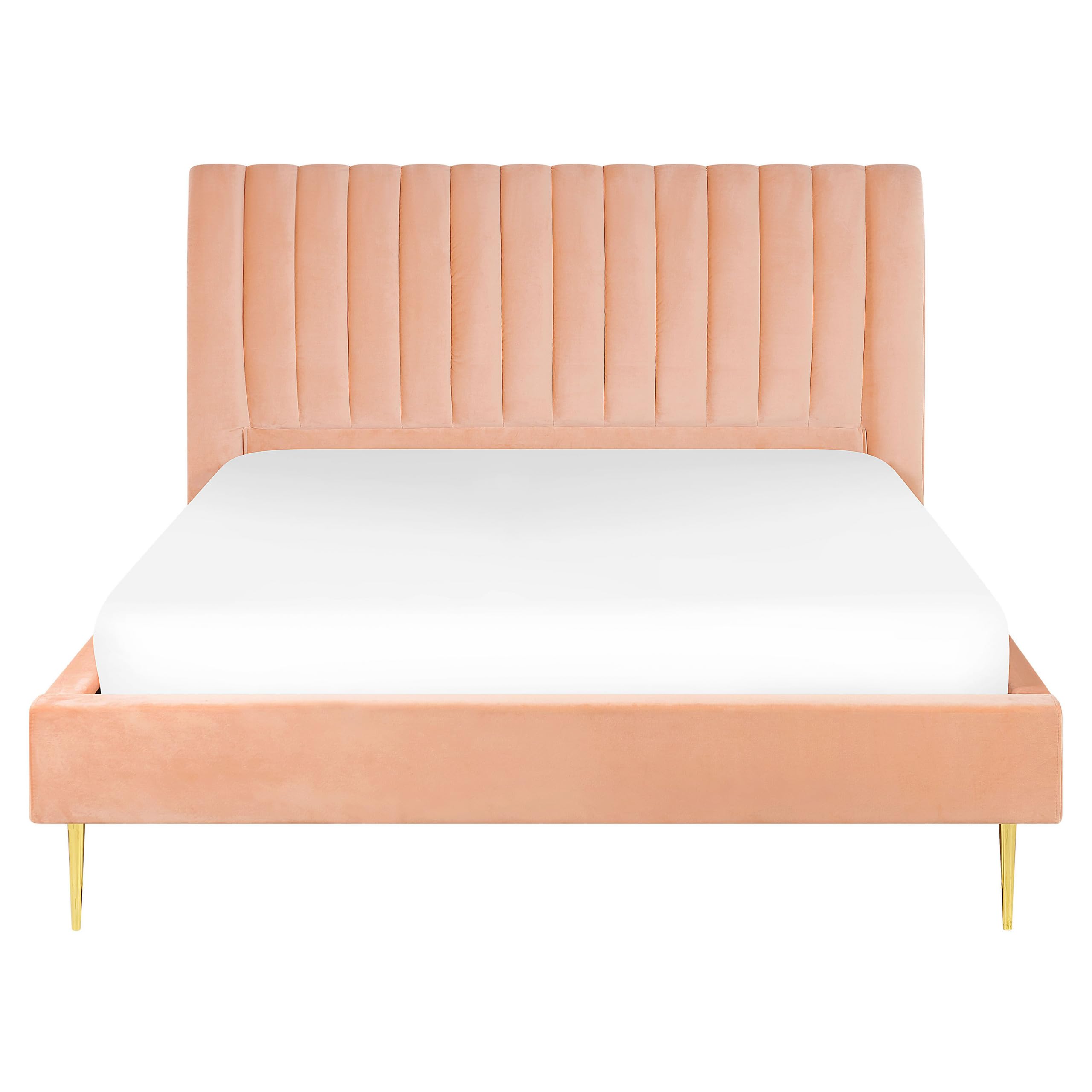 beliani-marville-doppelbett-samt-pfirsichrosa-160x200-cm image 5