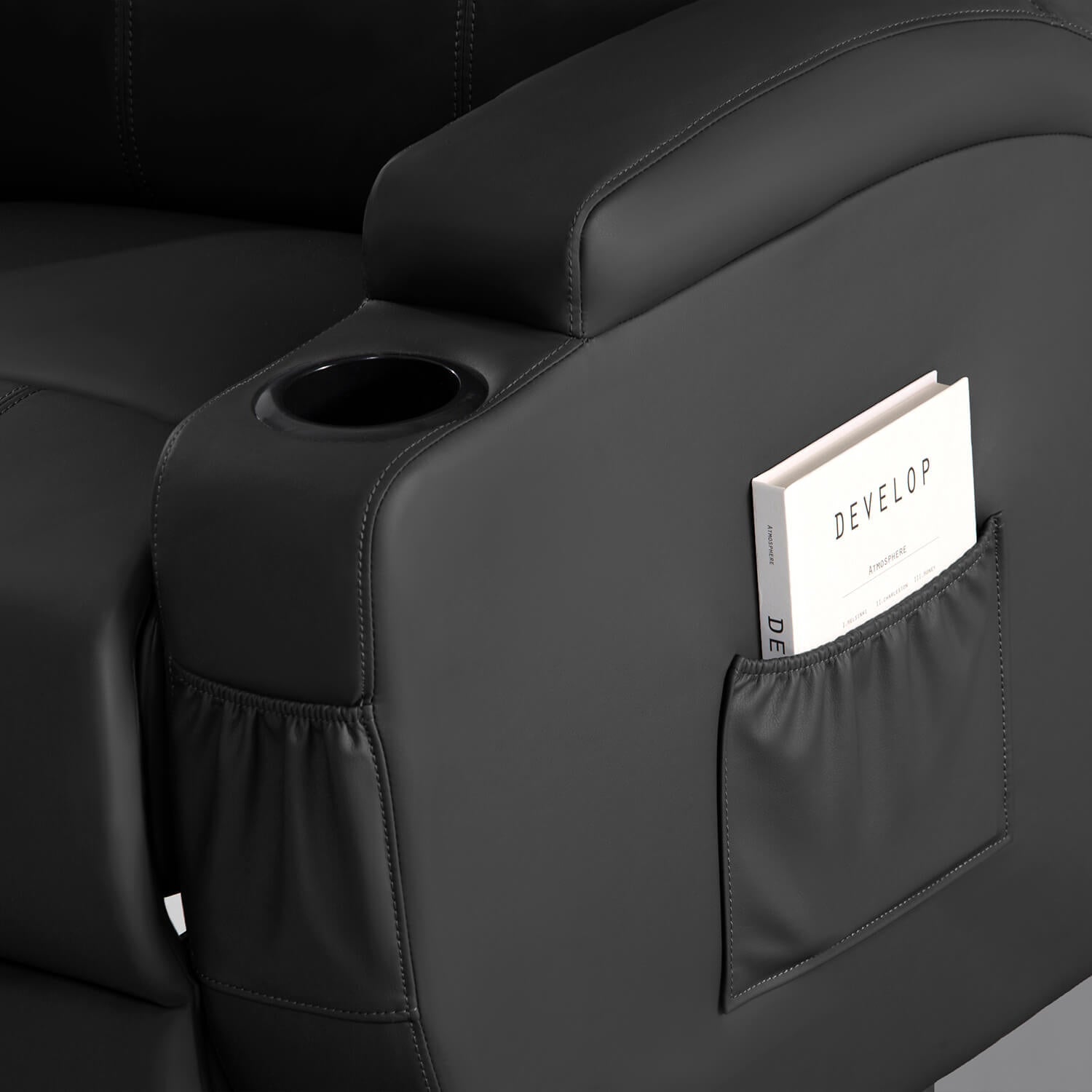 homall-recliner-chair-fernsehsessel-pu-leder-schwarz-massage image 7