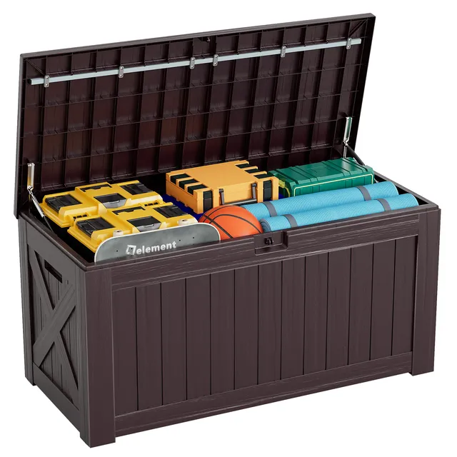 homall-patio-box-aufbewahrungsbox-120-gallonen-schwarz-sitz image 1