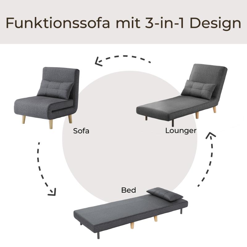 bealife-ar50-klappsofa-leinen-dunkelgrau-schlaffunktion image 5