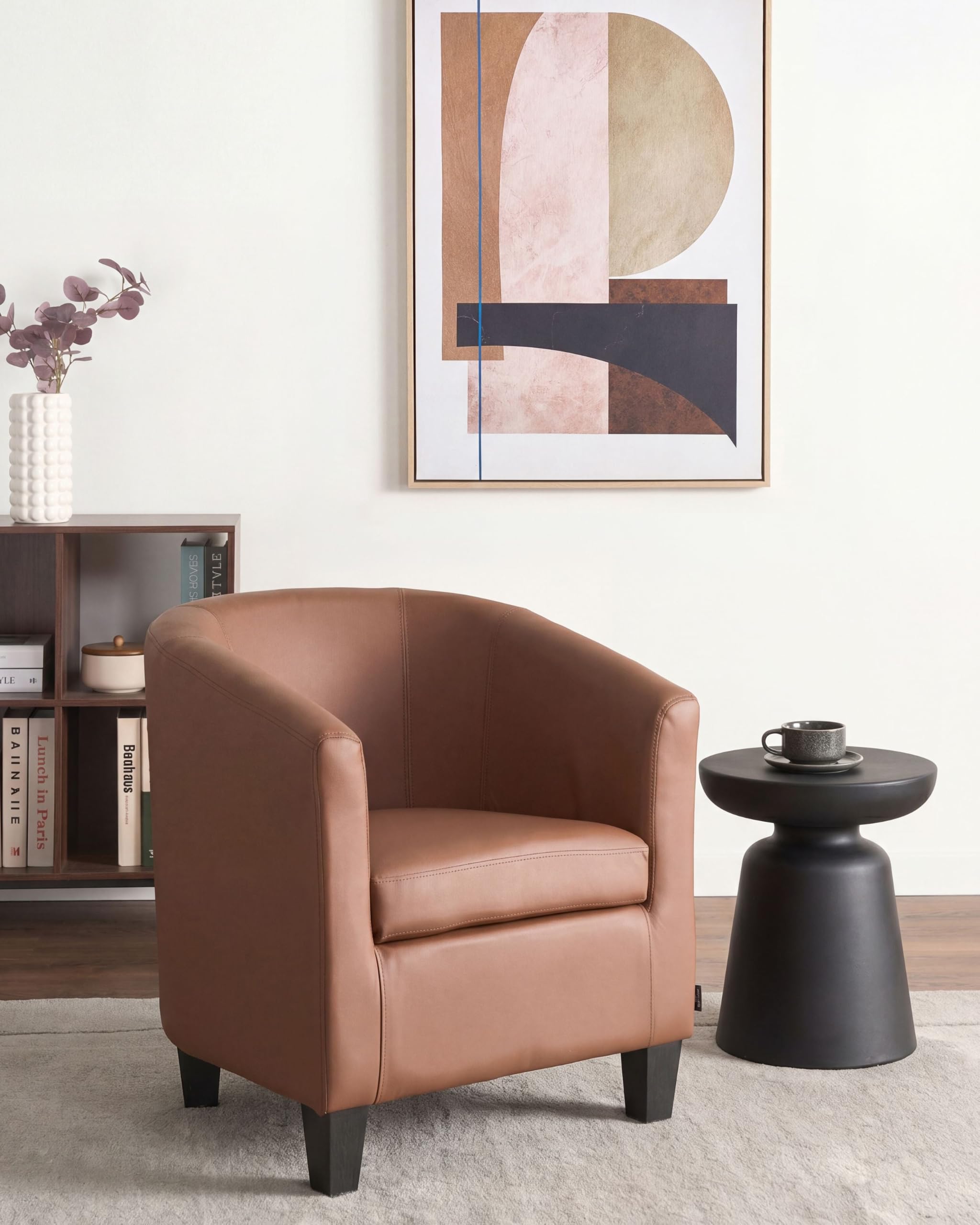 beliani-borwick-cocktailsessel-kunstleder-braun-sessel image 2