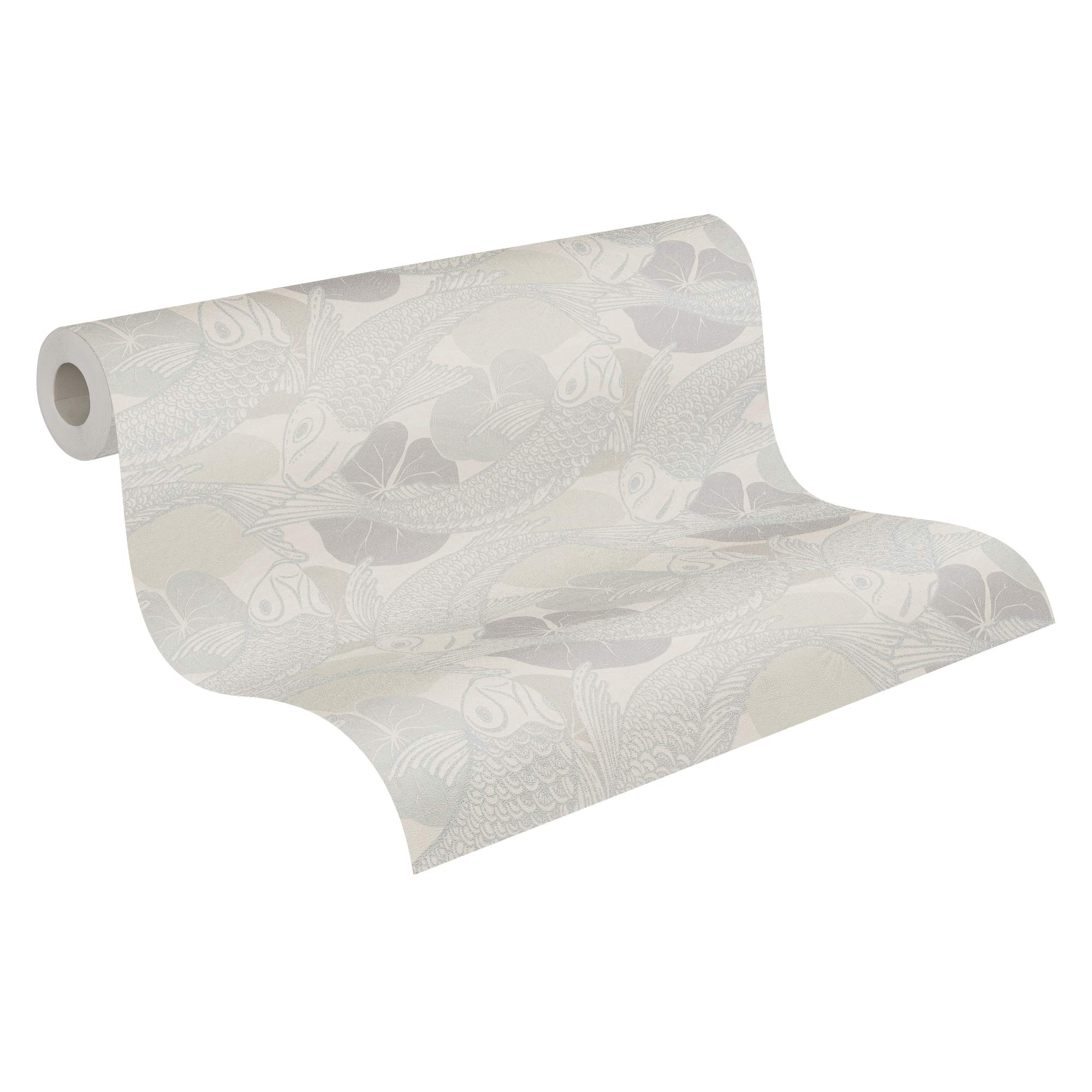 livingwalls-metropolitan-stories-37859-6-vliestapete-beige-koi image 1