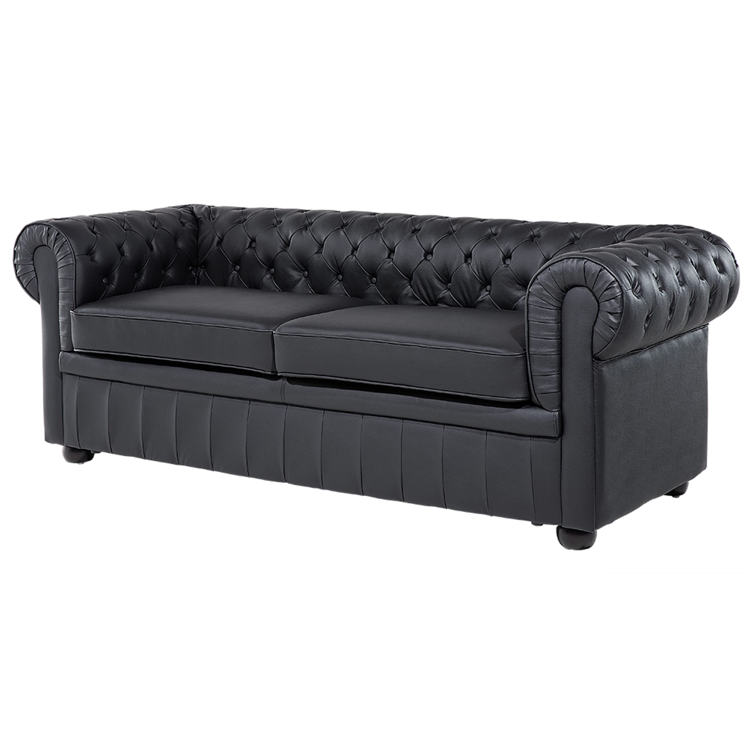 beliani-chesterfield-sofa-schwarz-echtleder-3-sitzer-englisch image 4