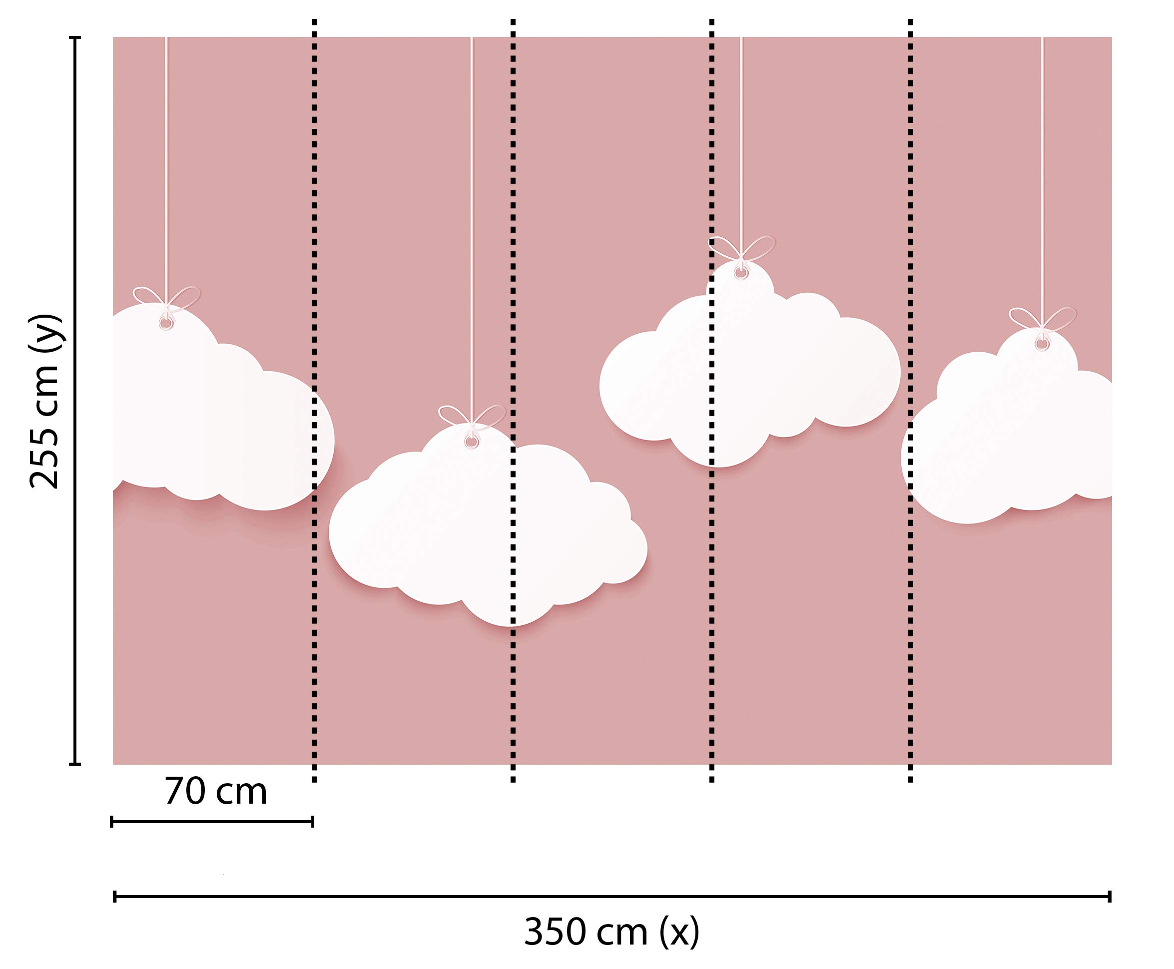 a-s-cr-ation-designwalls-118644-fototapete-rosa-wei-350x255-cm image 2