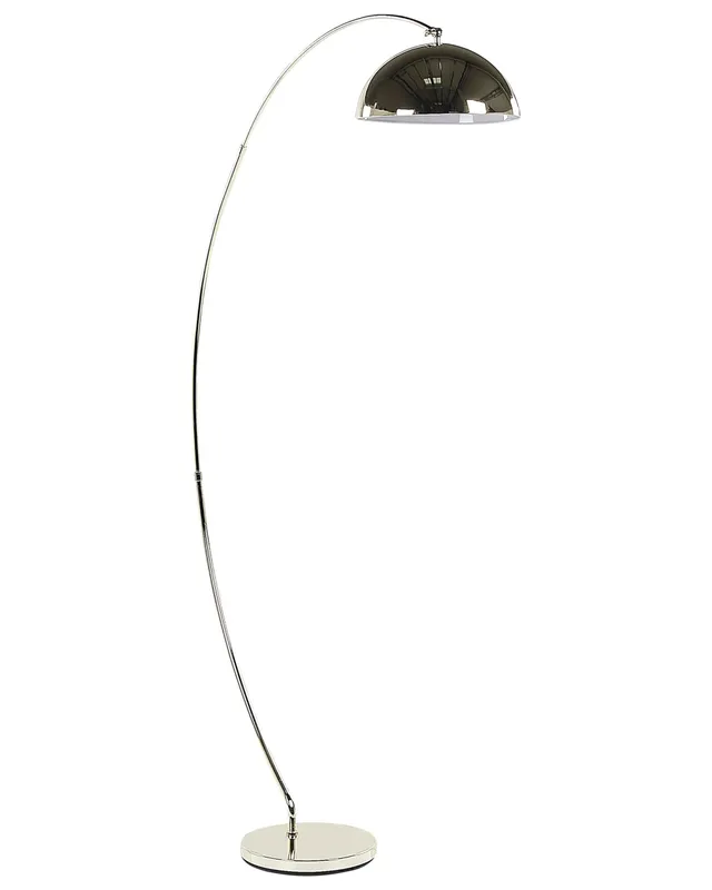 beliani-kama-bogen-stehlampe-gold-metall-188-cm-runder-schirm image 1