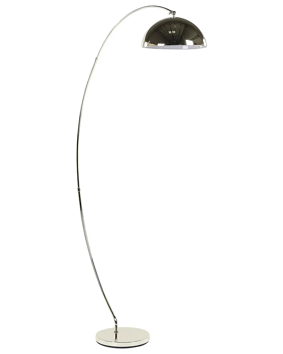 beliani-kama-bogen-stehlampe-gold-metall-188-cm-runder-schirm image 1