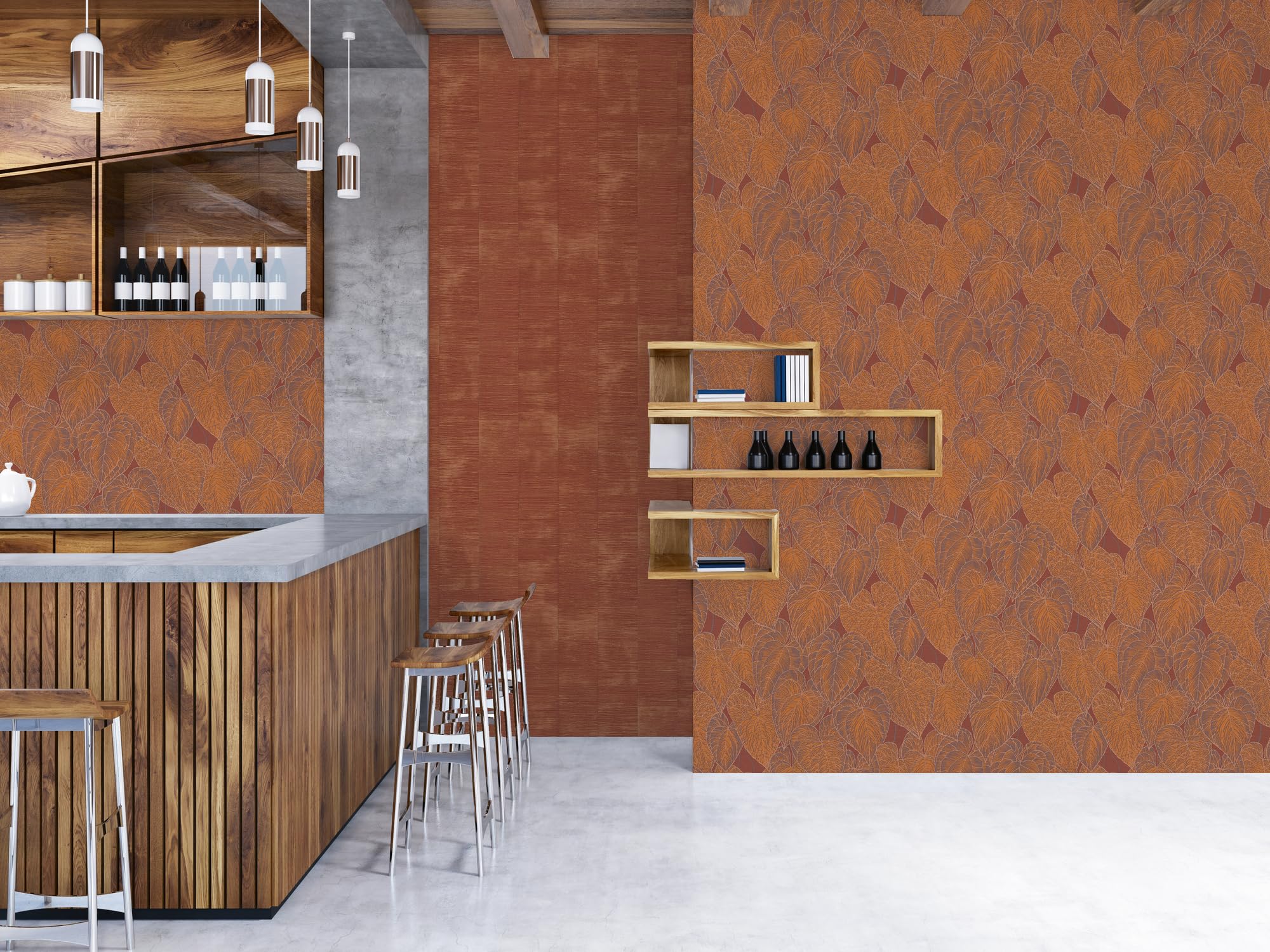 a-s-cr-ation-livingwalls-vliestapete-floral-rot-orange-10-05m image 2