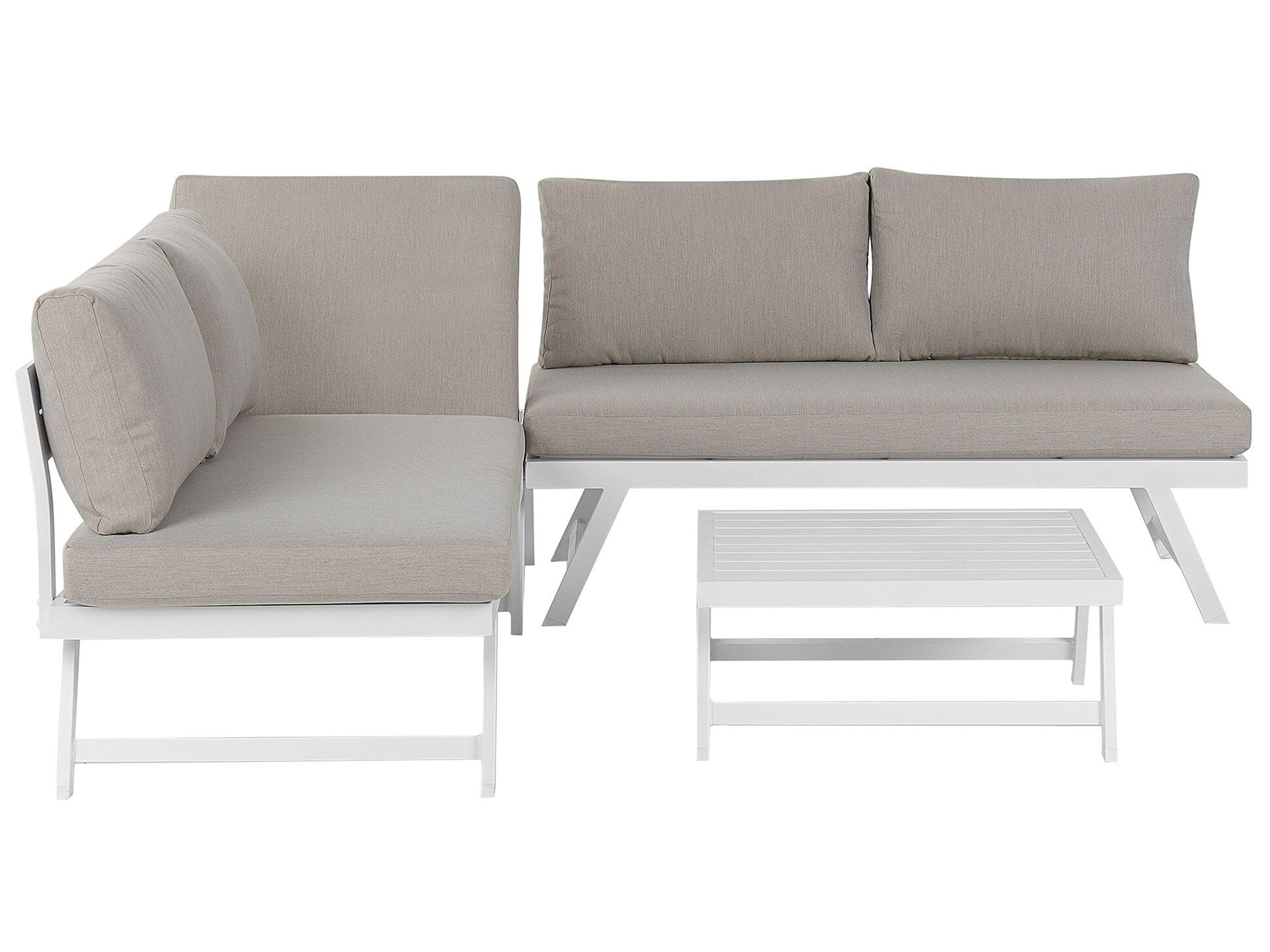 beliani-coccorino-sitzgruppe-aluminium-taupe-5-sitzer-verstellbar image 1