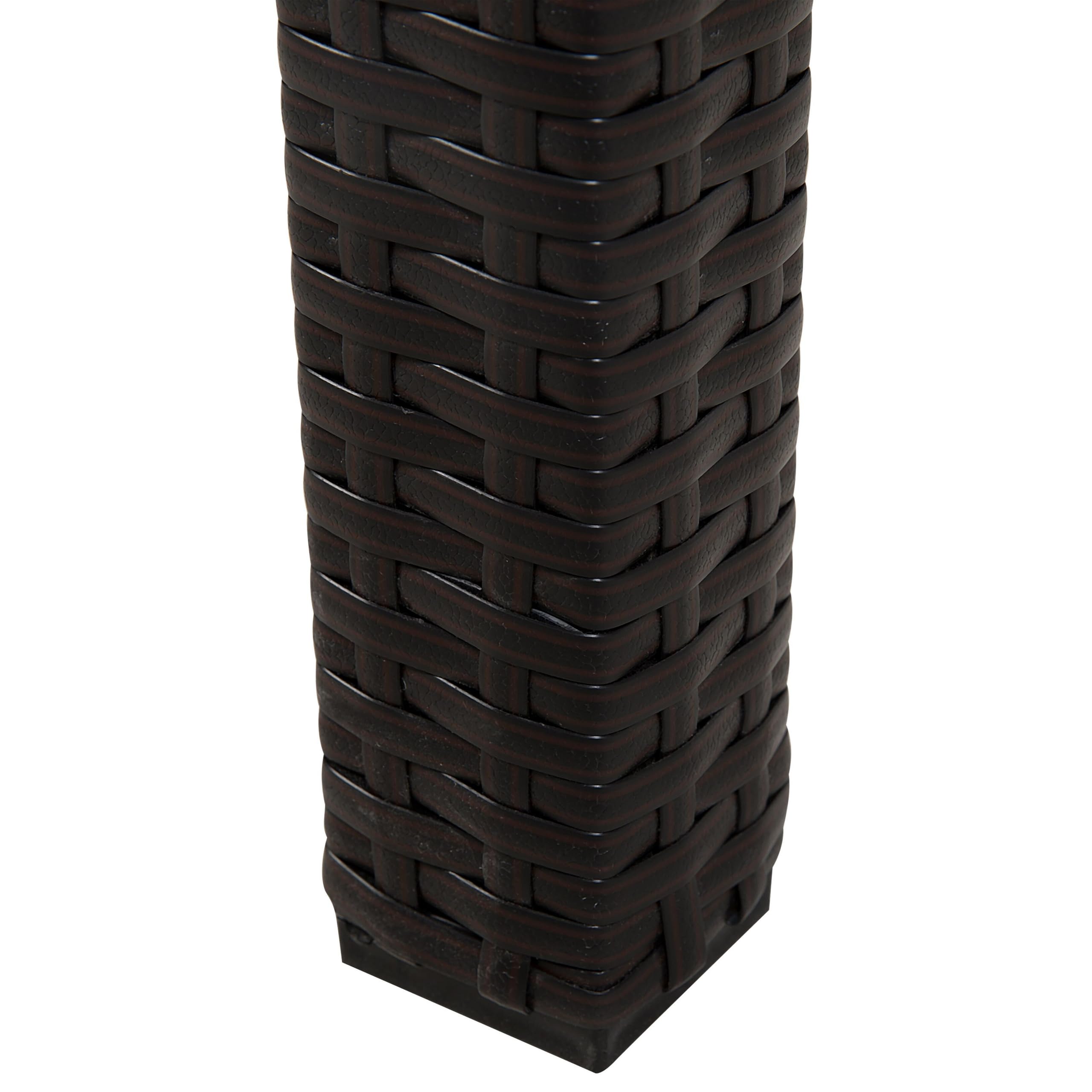 beliani-italy-gartentisch-220-cm-dunkelbraun-rattan image 7