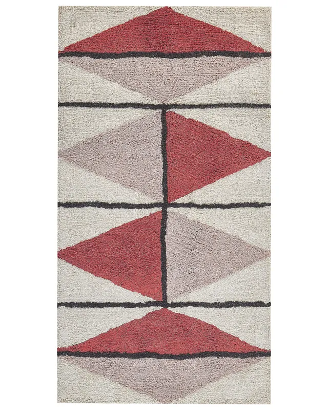 beliani-purnia-l-ufer-80x150-cm-baumwolle-geometrisch-bunt image 1
