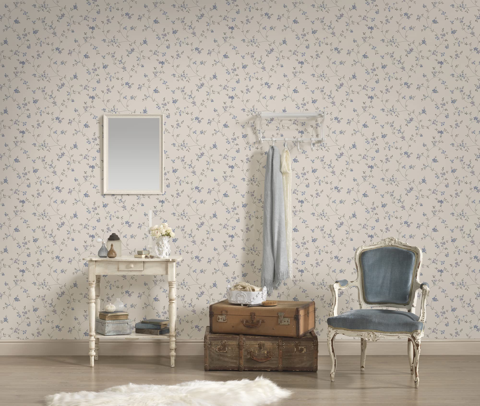 a-s-cr-ation-maison-charme-390713-blumentapete-creme-blau image 5