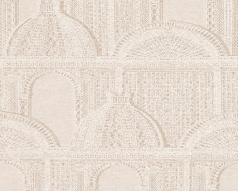 architects-paper-piazza-96110-2-vliestapete-creme-metallic image 2