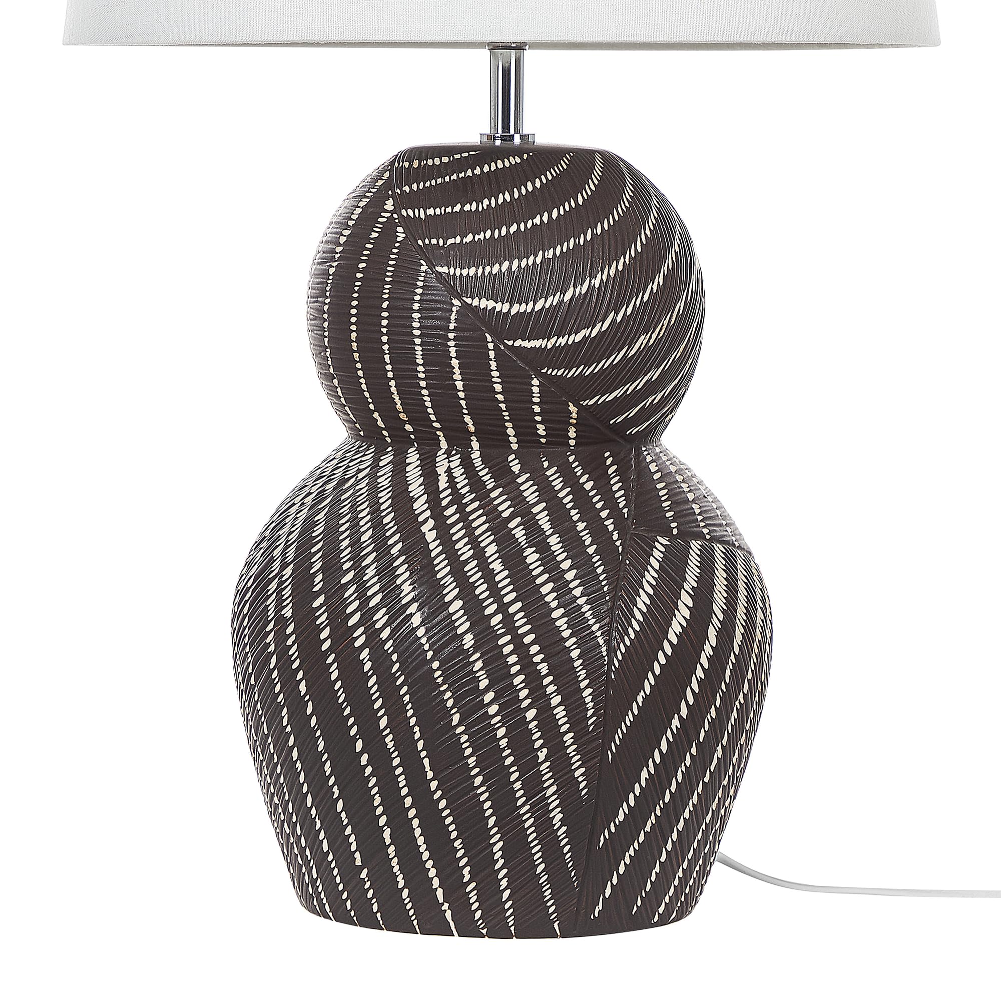beliani-guapore-tischlampe-keramik-schwarz-63-cm-wei-er-schirm image 5