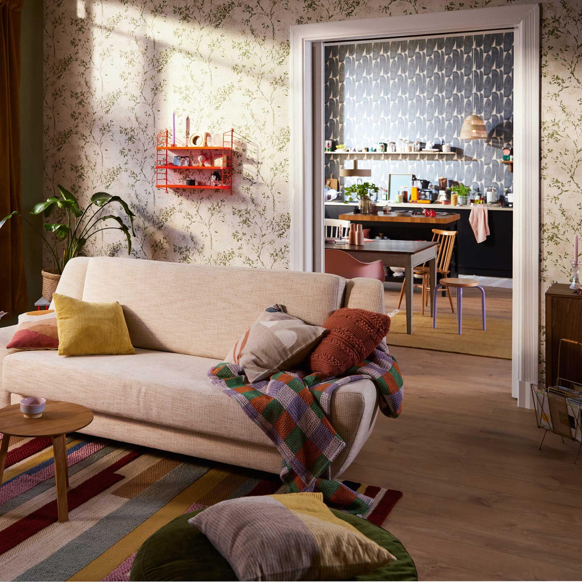 a-s-cr-ation-livingwalls-floral-vliestapete-creme-gr-n-10-05m image 6