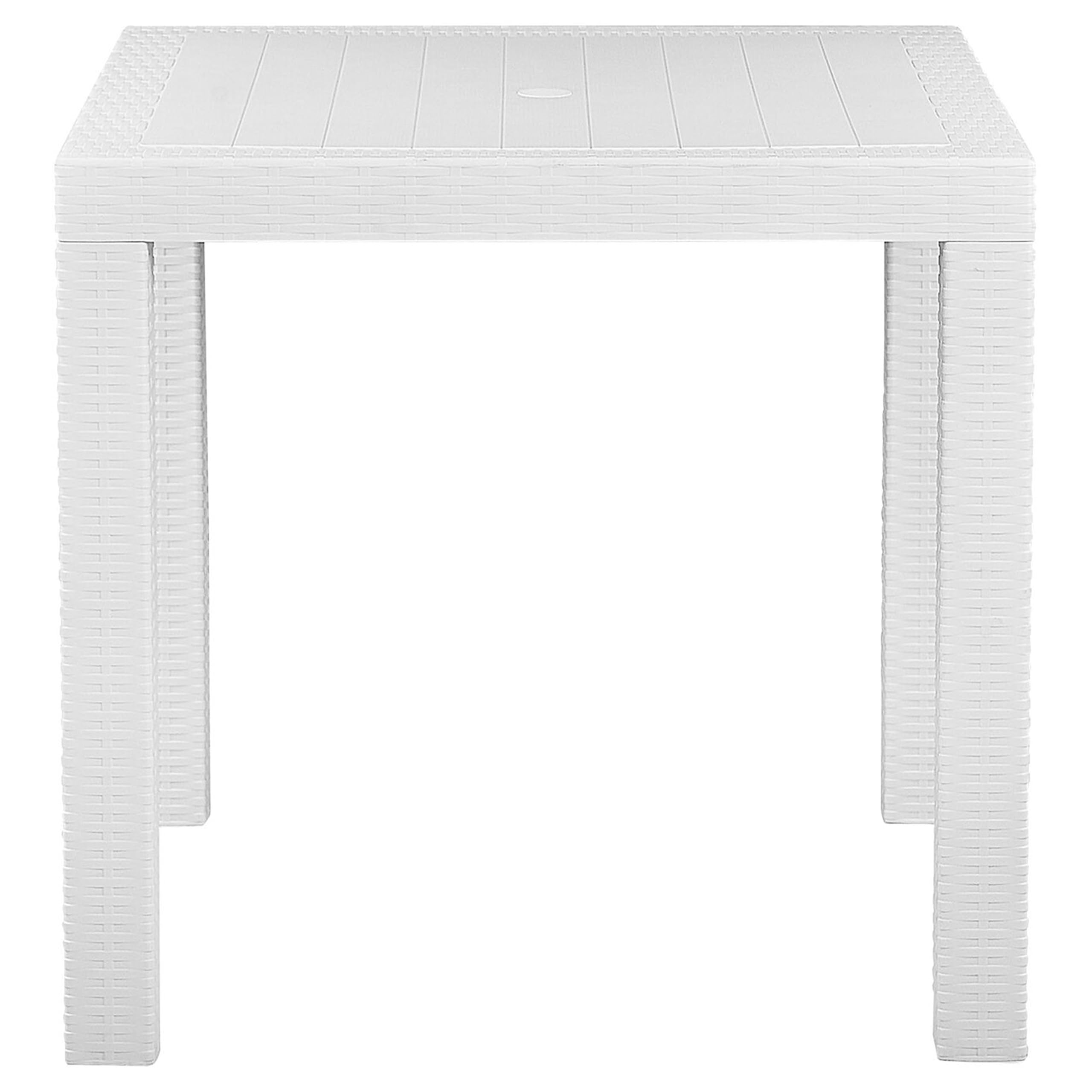 beliani-fossano-gartentisch-wei-80x80-cm-rattanoptik image 4