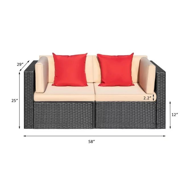 homall-patio-furniture-loveseat-gartensofa-rattan-beige image 5