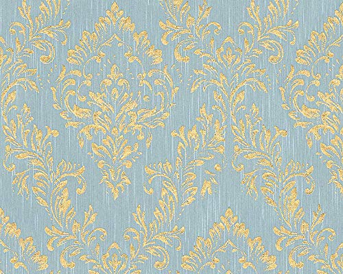 a-s-cr-ation-architects-paper-30659-5-vliestapete-blau-gr-n-ornament image 4