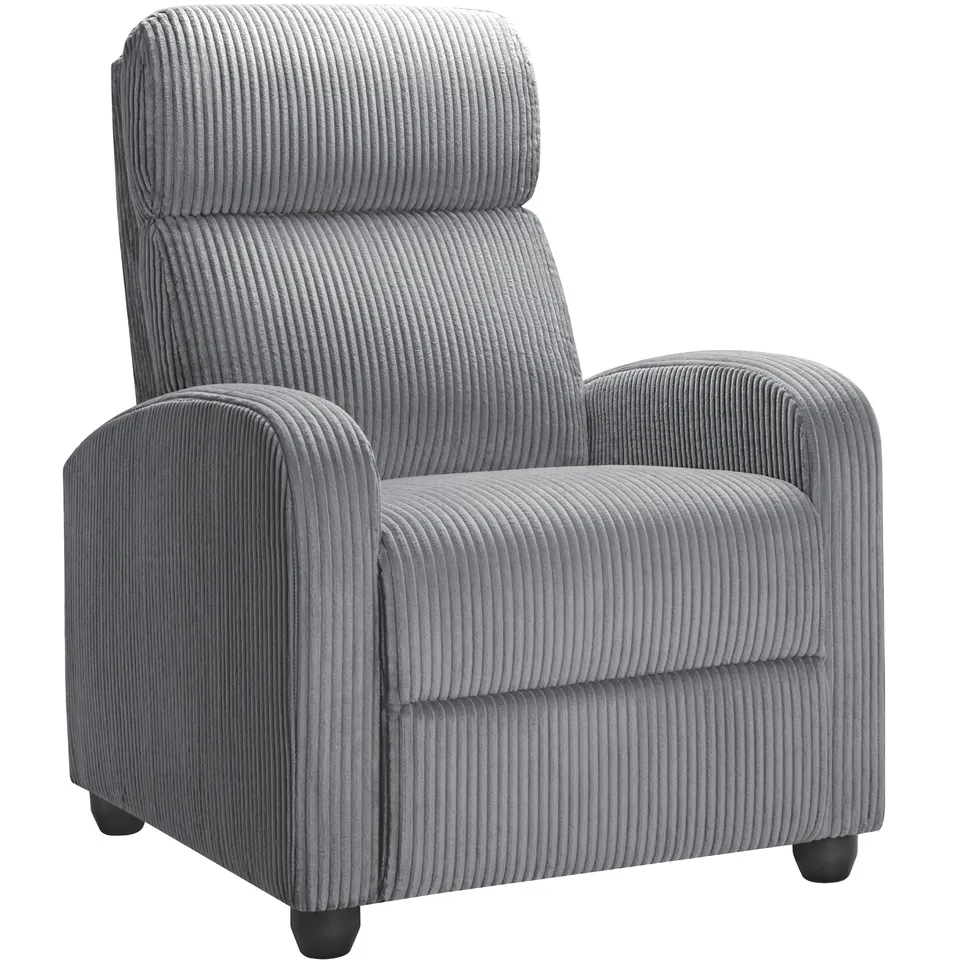homall-recliner-chair-fernsehsessel-cord-grau-verstellbar-relax image 1