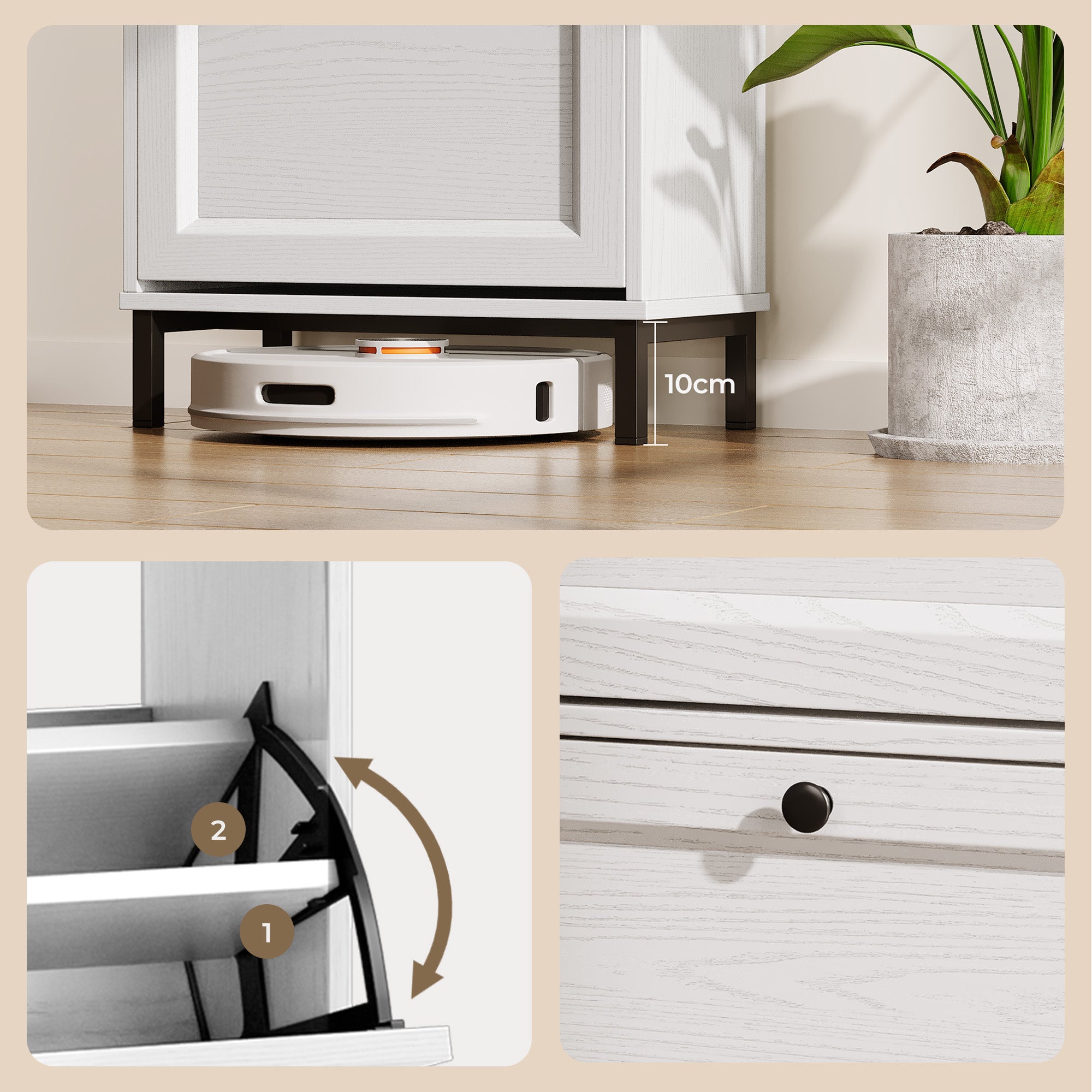 bealife-fs52-schuhschrank-schmal-wei-3-kippladen image 5