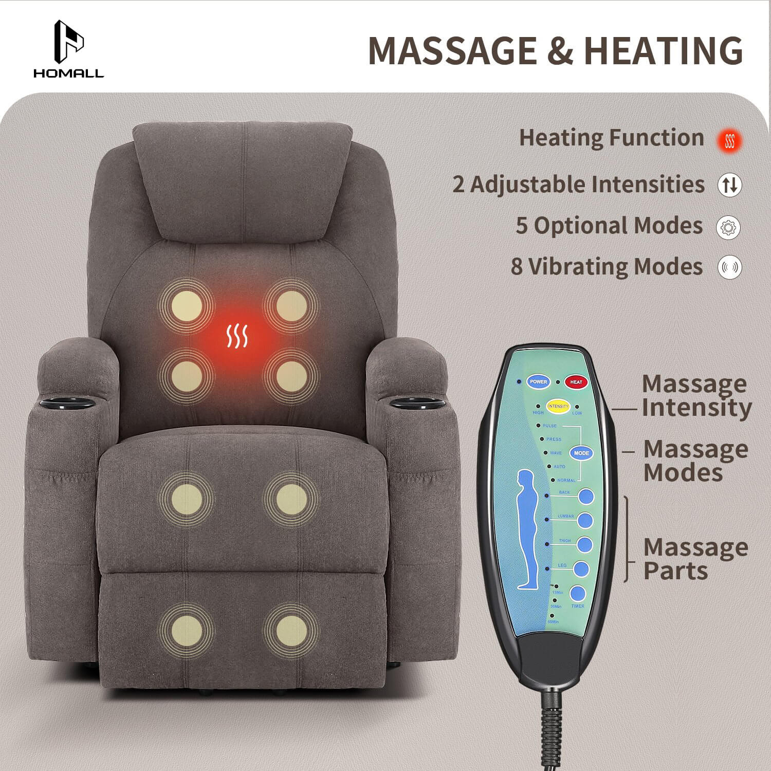 homall-recliner-chair-aufstehsessel-grau-stoff-massage image 4