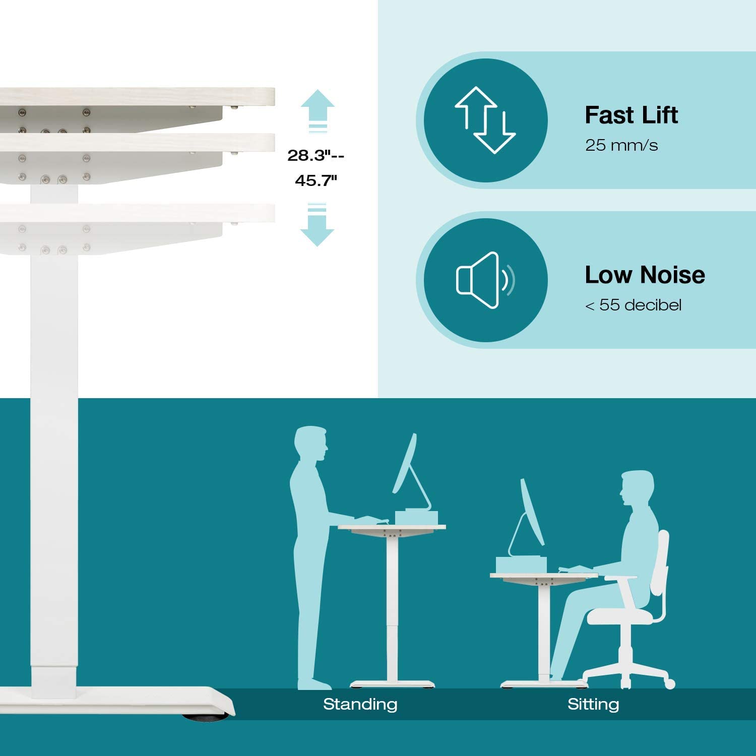 homall-standing-desk-schreibtisch-h-henverstellbar-wei-140-cm image 7