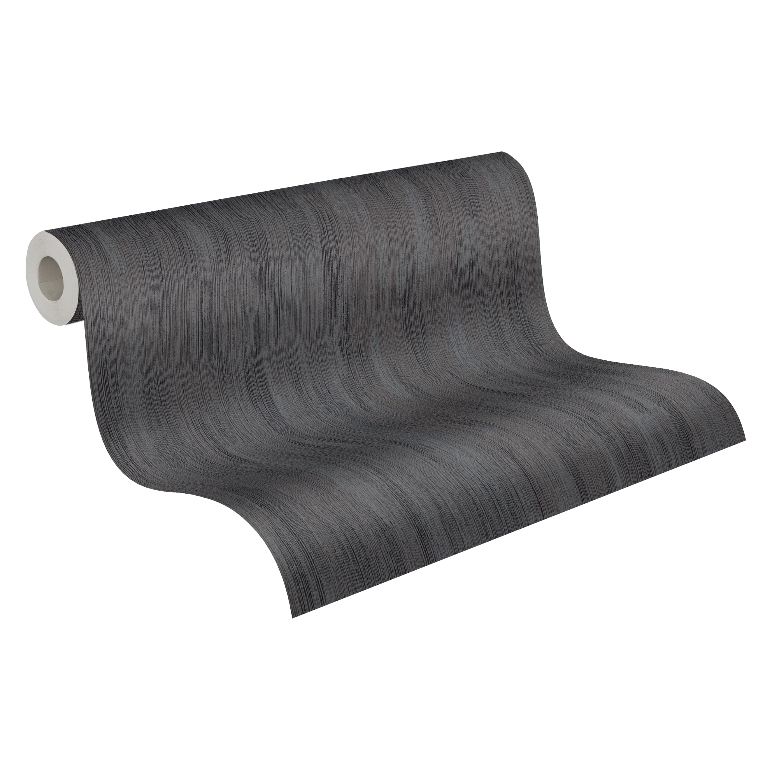 a-s-cr-ation-tapeten-ikat-streifen-vliestapete-grau-schwarz-10m image 1