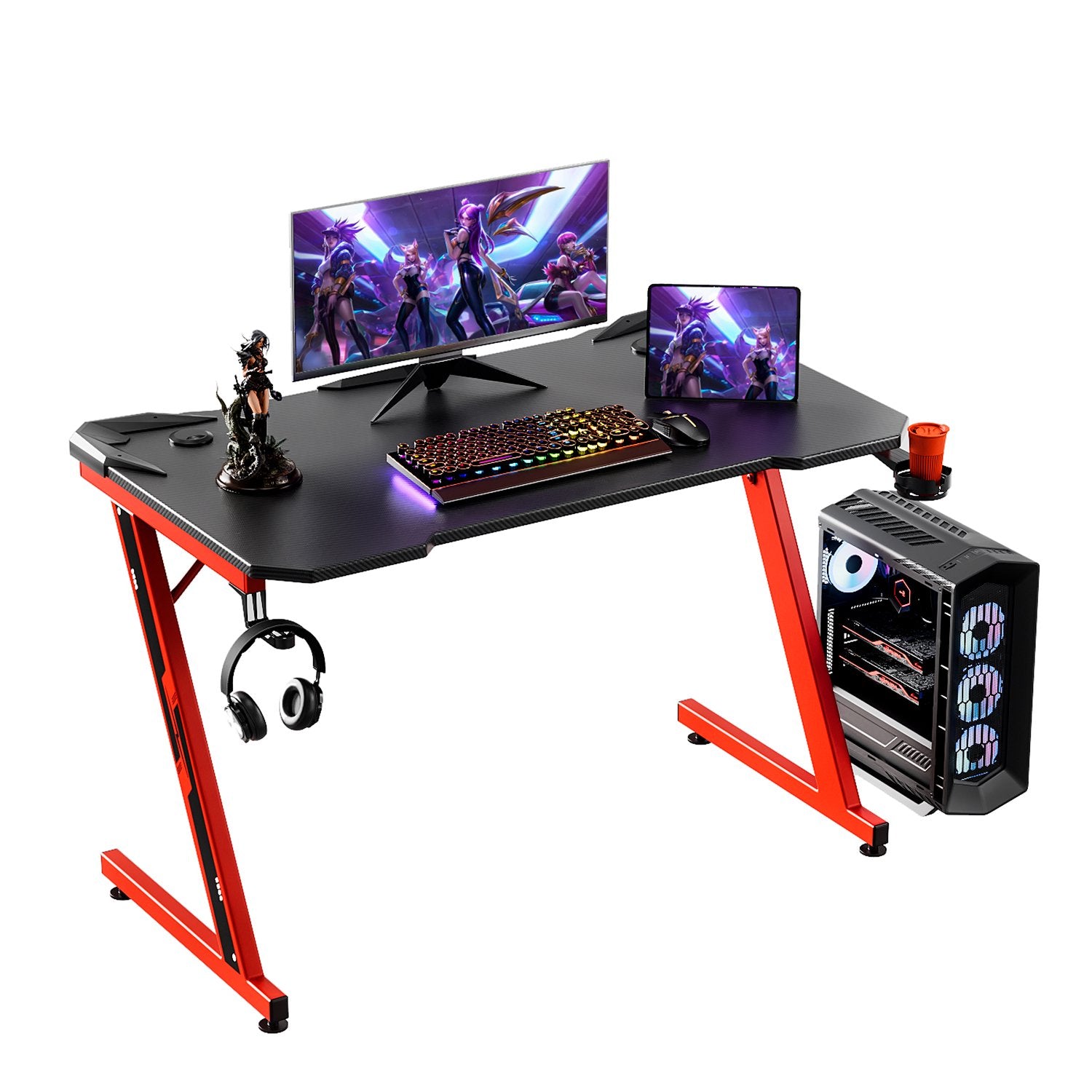 homall-gaming-desk-schreibtisch-schwarz-112cm-z-form-gamer image 8