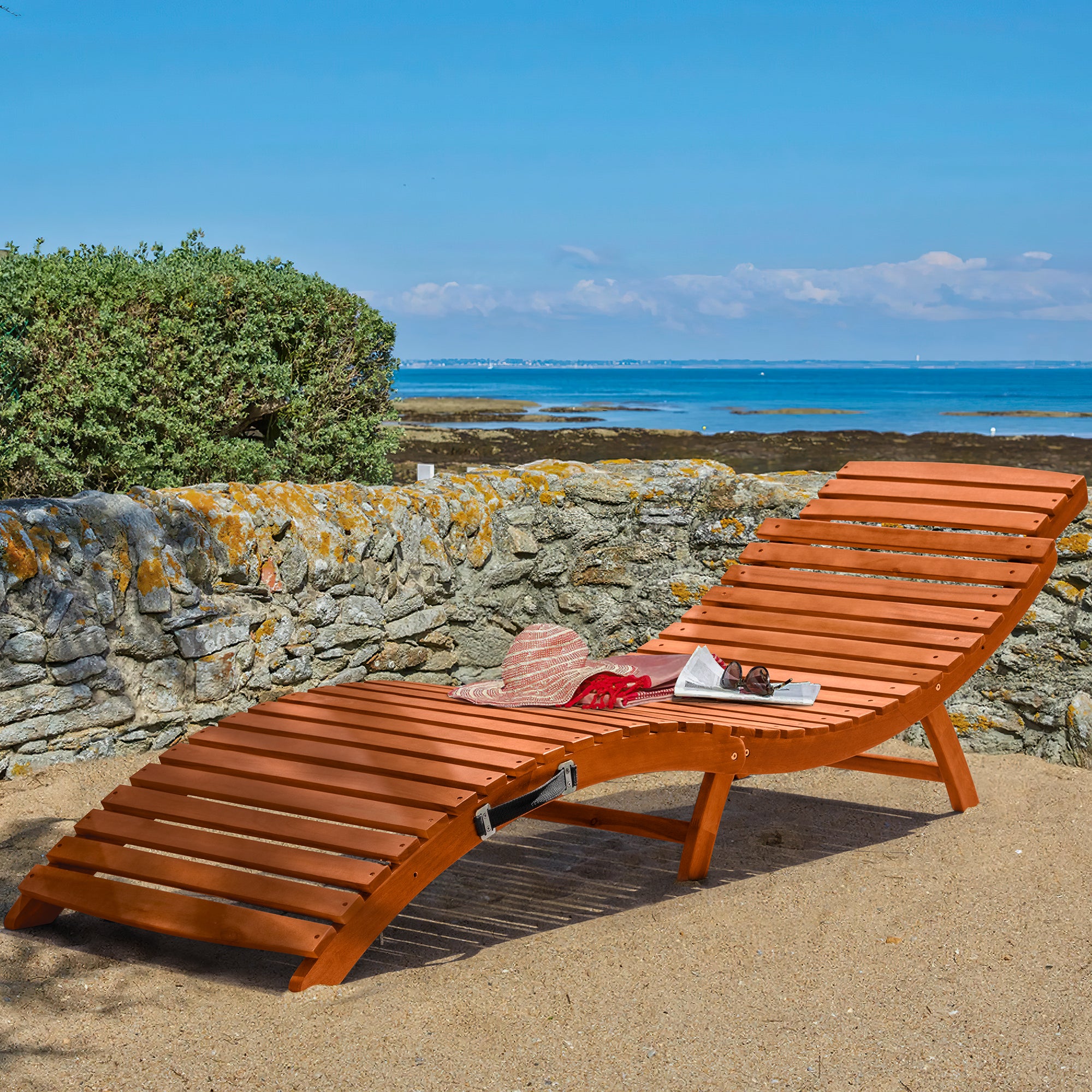 homall-patio-furniture-sonnenliege-akazie-holz-klappbar image 4