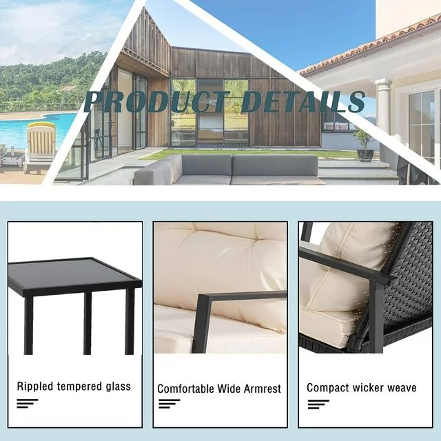 homall-patio-furniture-gartenm-bel-set-3-tlg-schwarz image 5