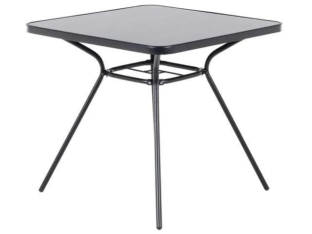 beliani-livo-gartentisch-80x80-schwarz-stahl-glas-quadratisch image 1