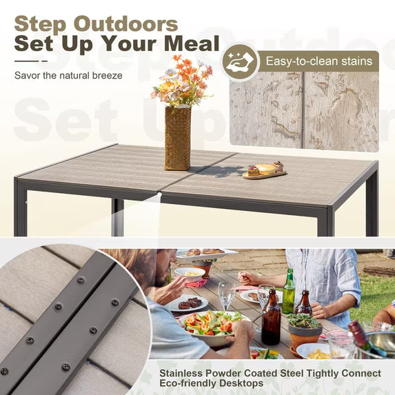 homall-patio-furniture-essgruppe-7-teilig-braun-textilene image 5