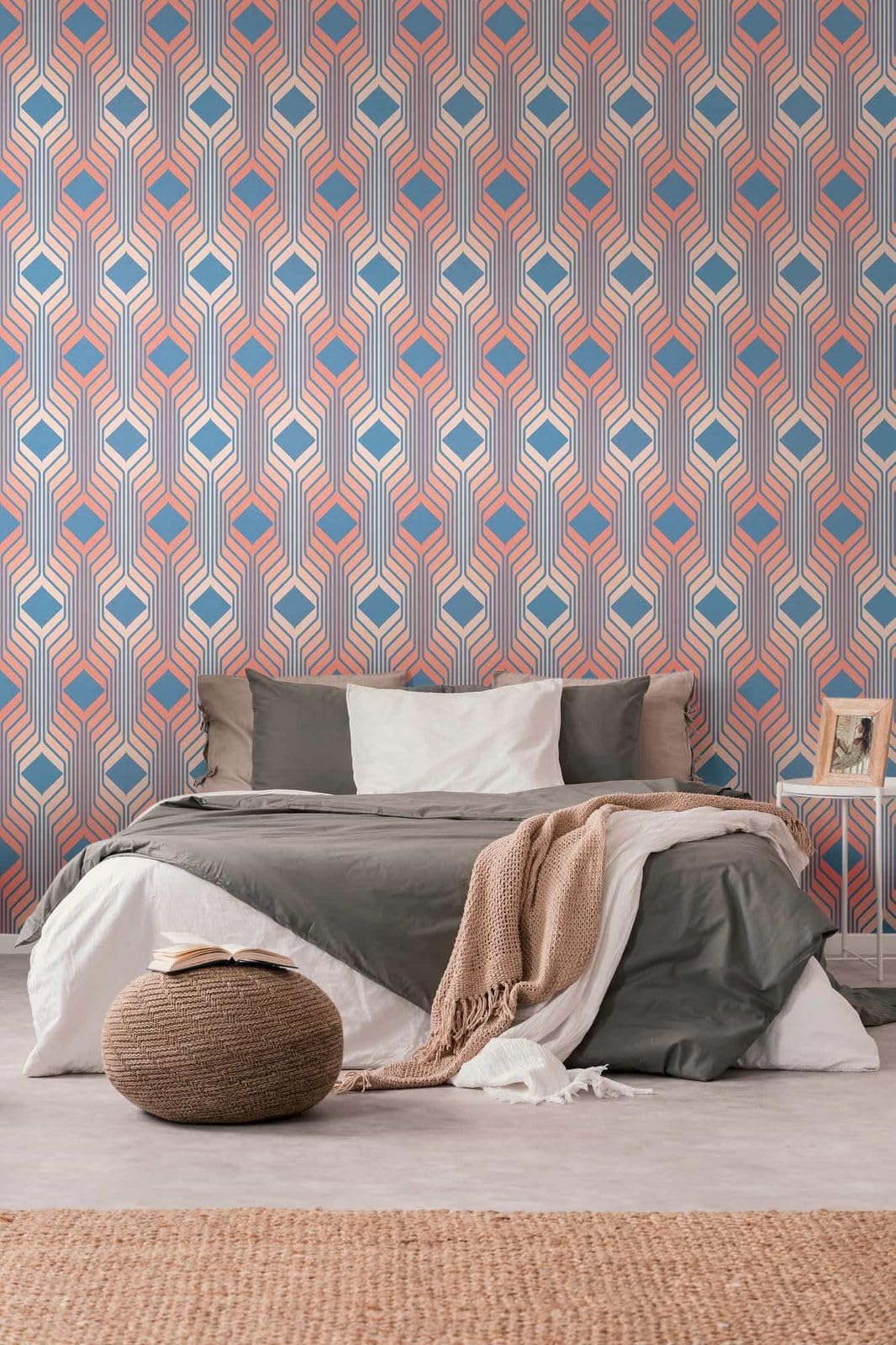 a-s-cr-ation-retro-chic-vliestapete-blau-rot-rosa-grafik image 8
