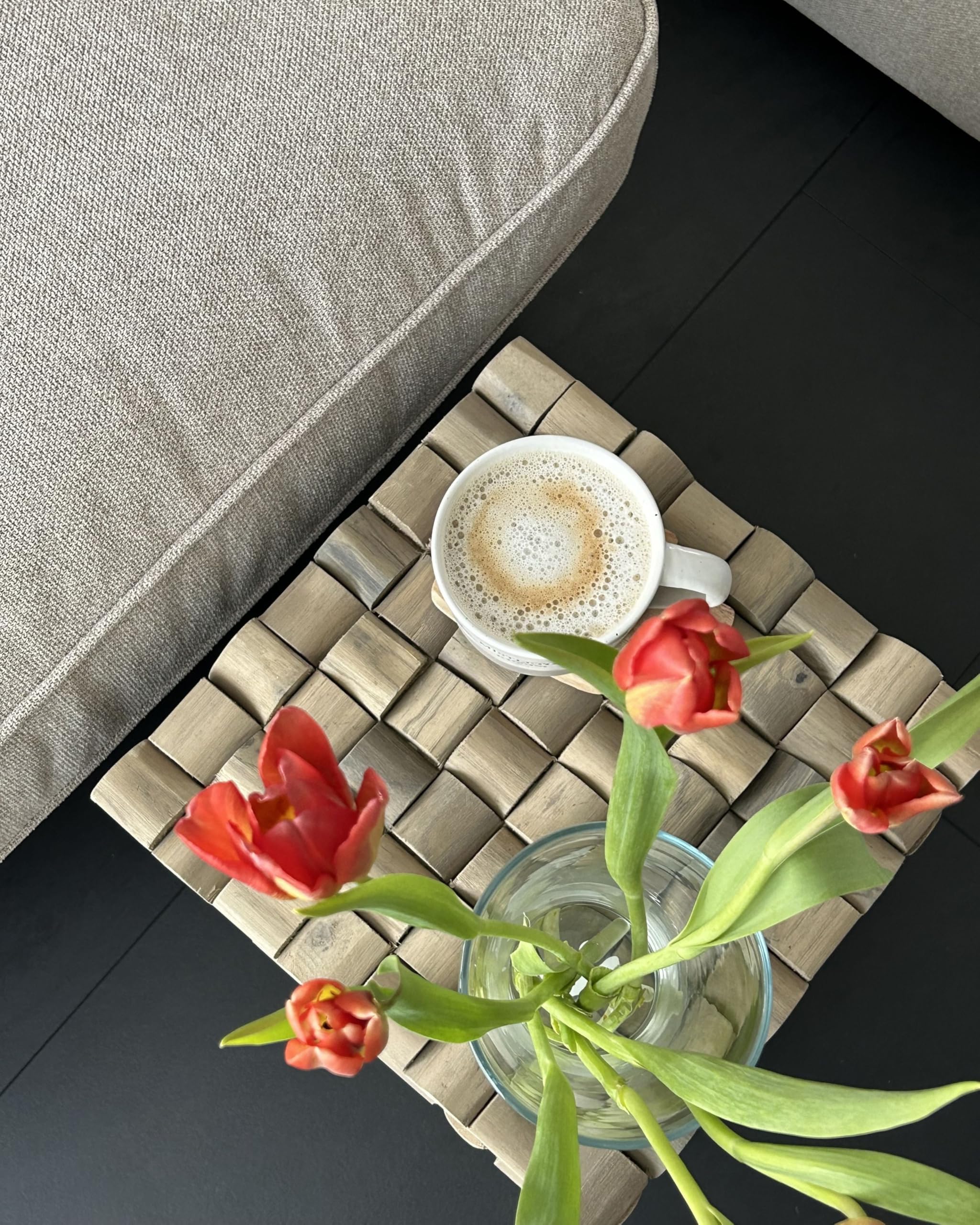 beliani-cajeme-nachttisch-teakholz-hellbraun-mosaik image 8