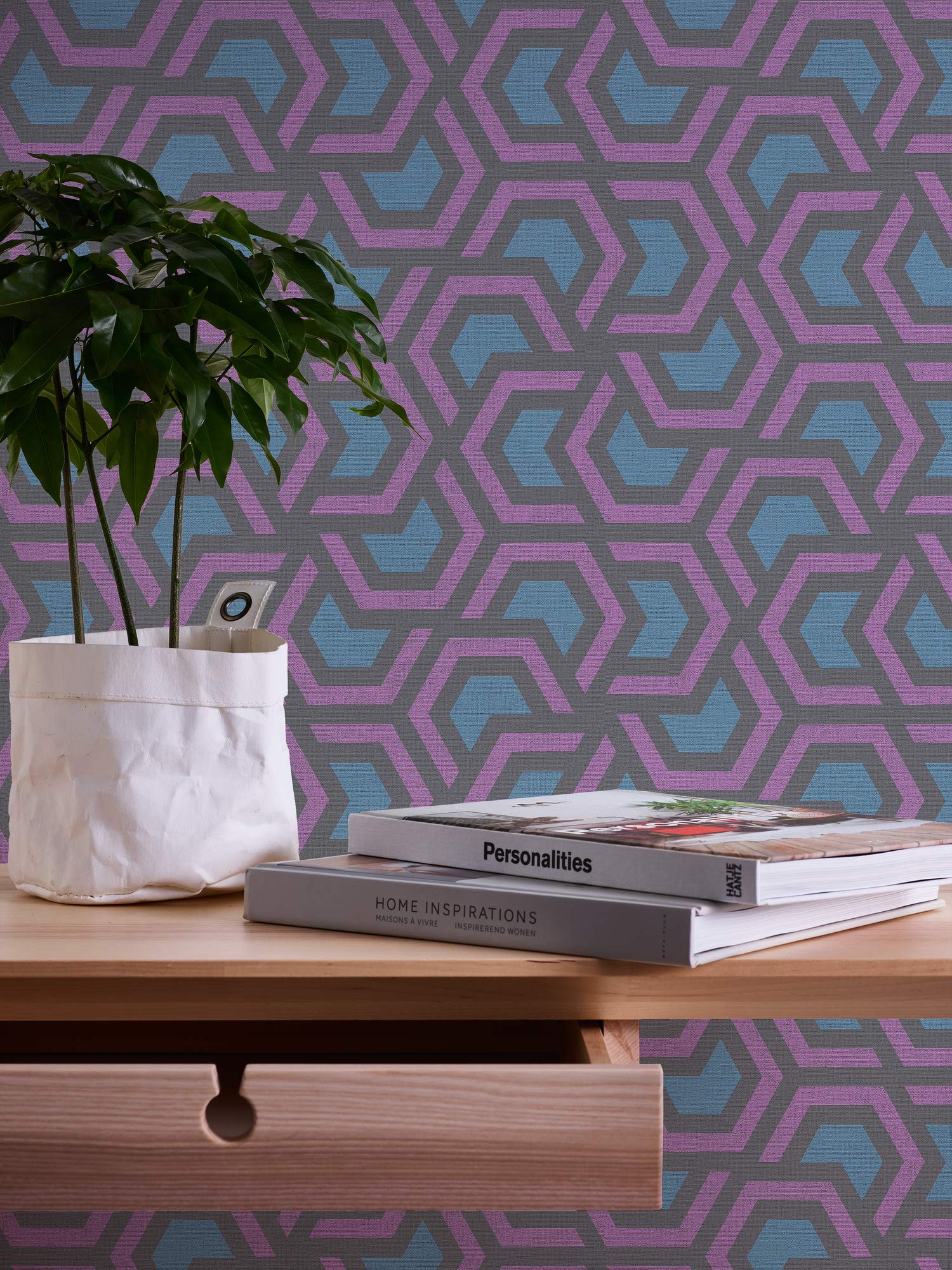 a-s-cr-ation-linen-style-36760-1-vliestapete-blau-geometrisch image 4