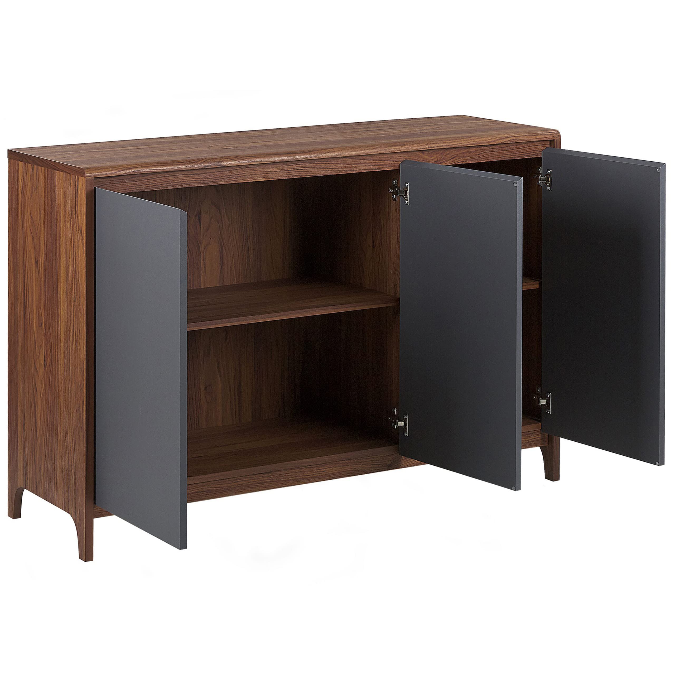 beliani-medfort-sideboard-dunkles-holz-grau-3-t-rig image 4