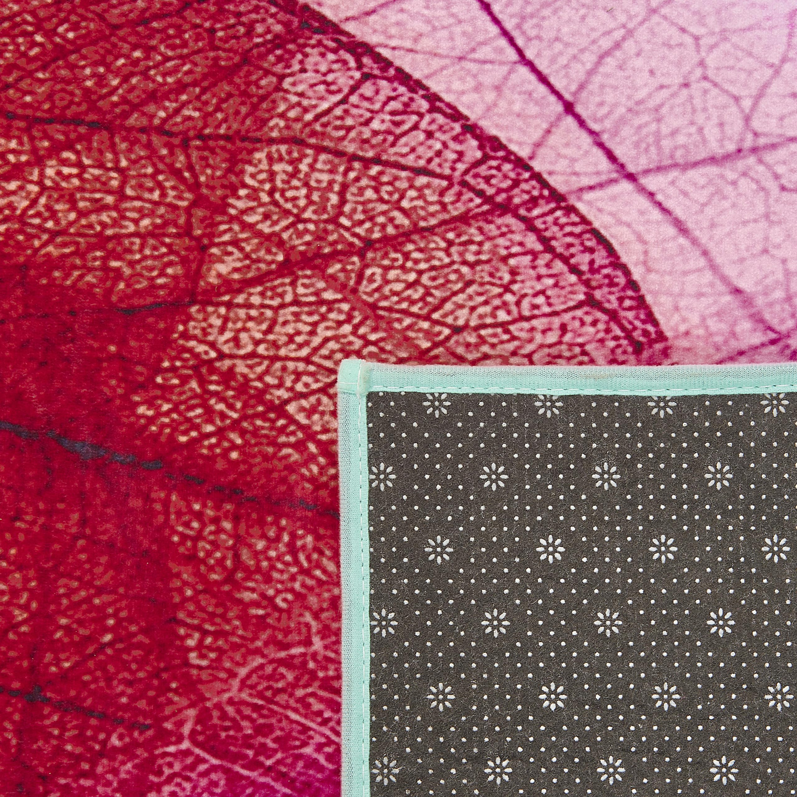 beliani-antakya-teppich-160x230-cm-bunt-pflanzenmuster-rutschfest image 4