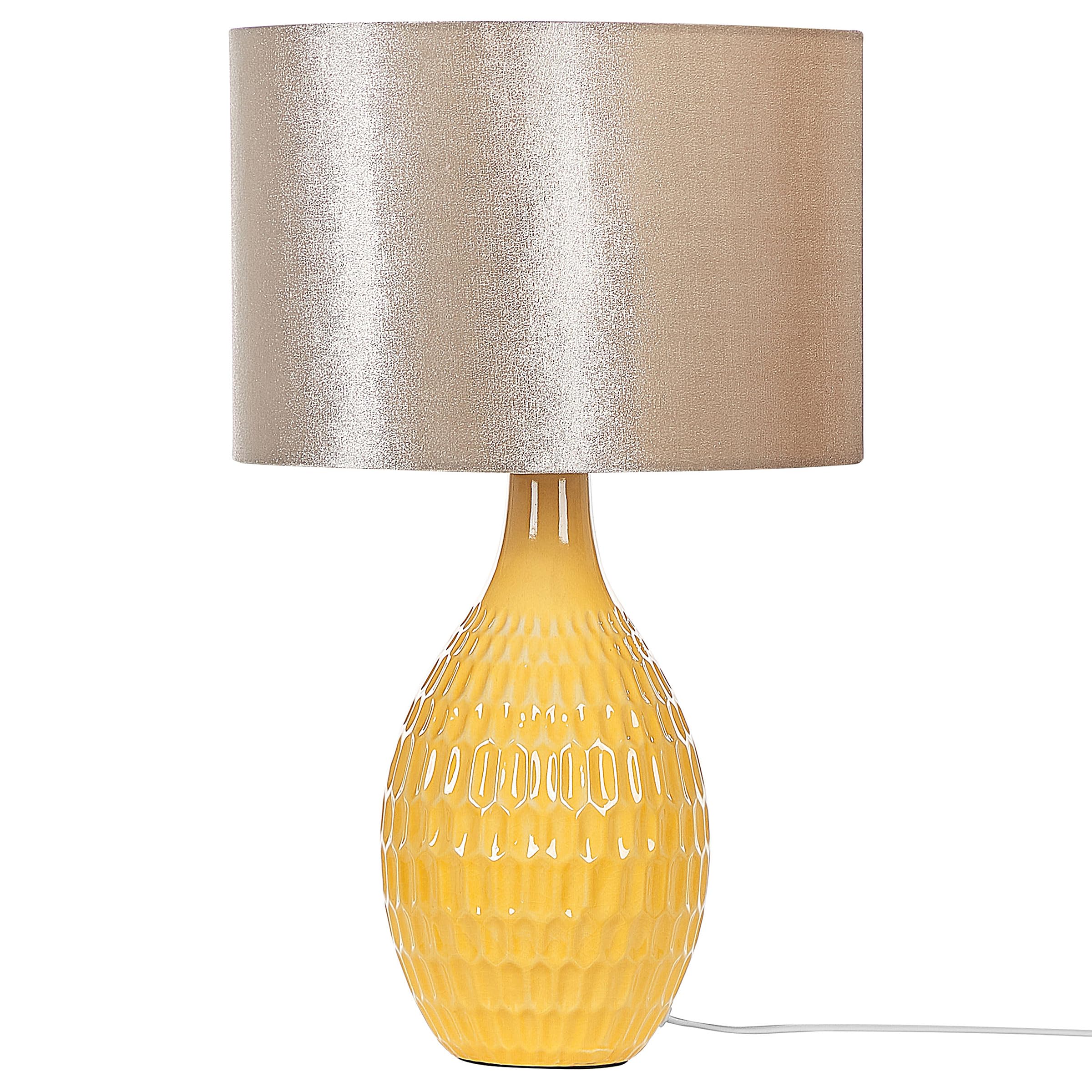 beliani-haddas-tischlampe-keramik-gelb-54-cm-mit-samtschirm image 4