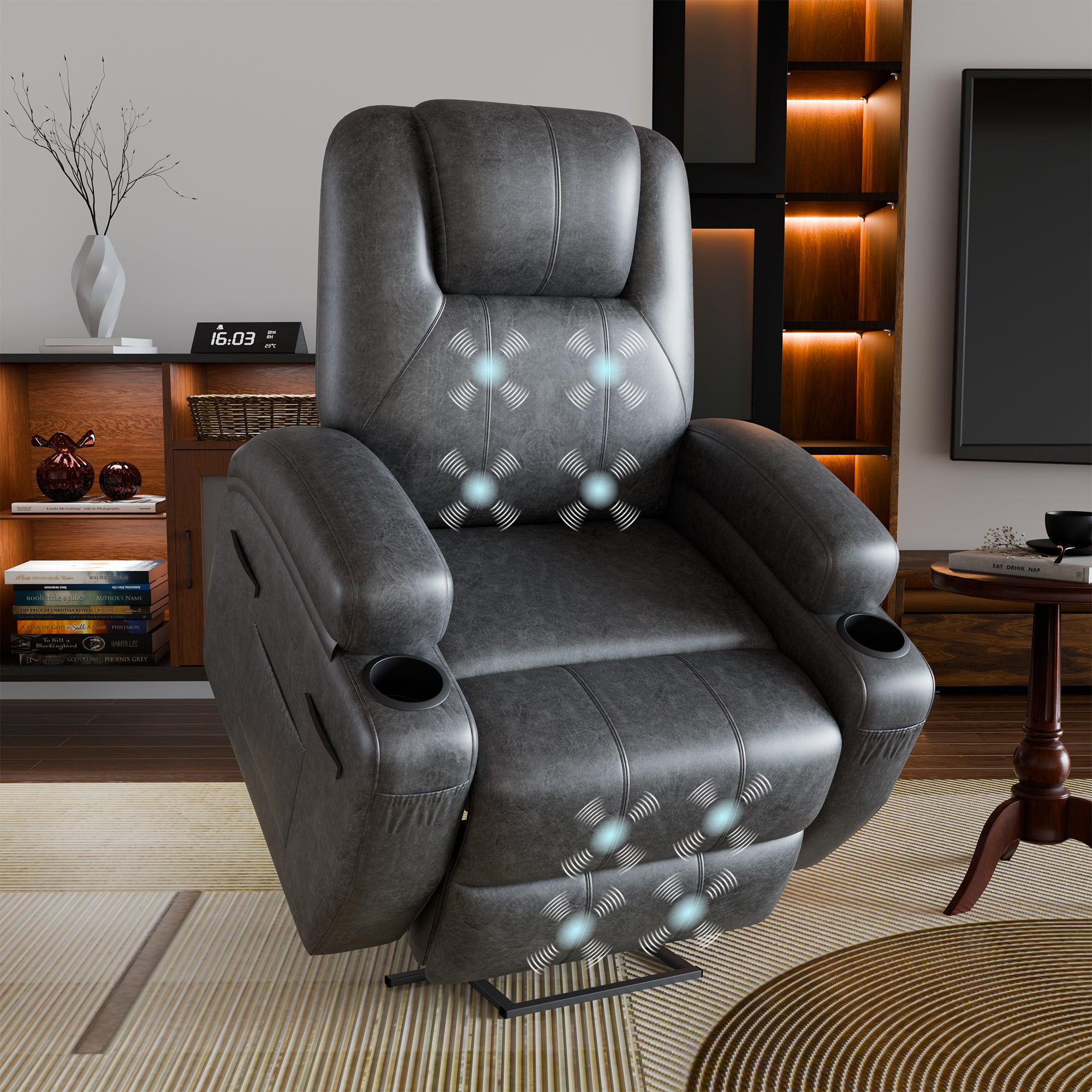 homall-recliner-chair-relaxsessel-schwarz-mit-massage-aufstehhilfe image 1