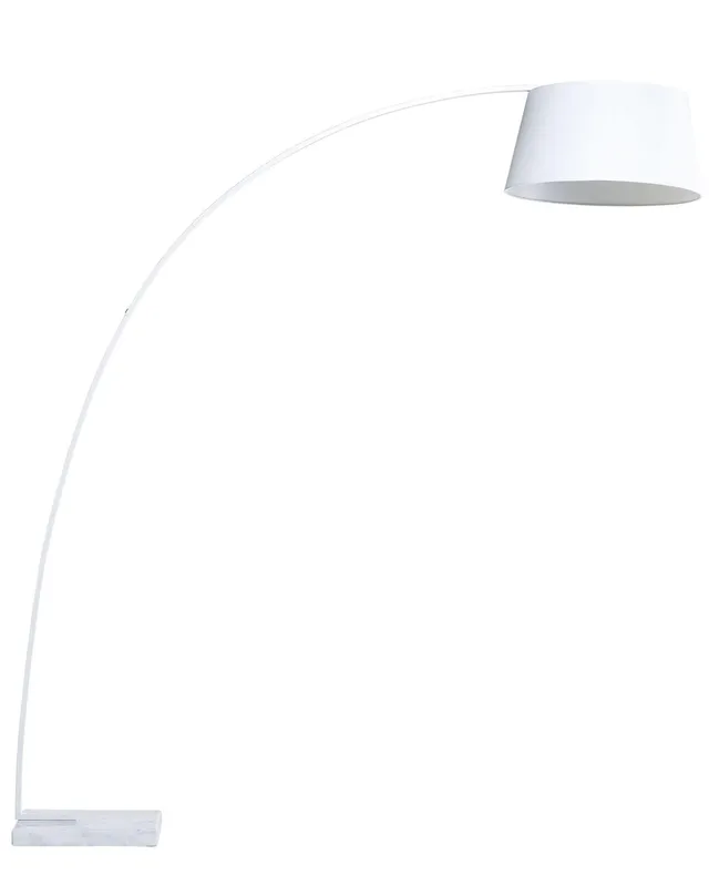 beliani-benue-stehleuchte-wei-bogenlampe-metall-188-cm image 1