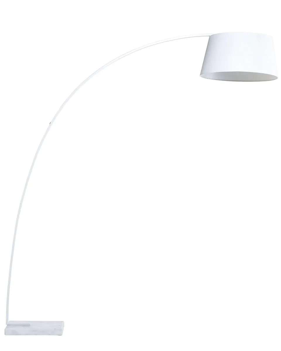 beliani-benue-stehleuchte-wei-bogenlampe-metall-188-cm image 1