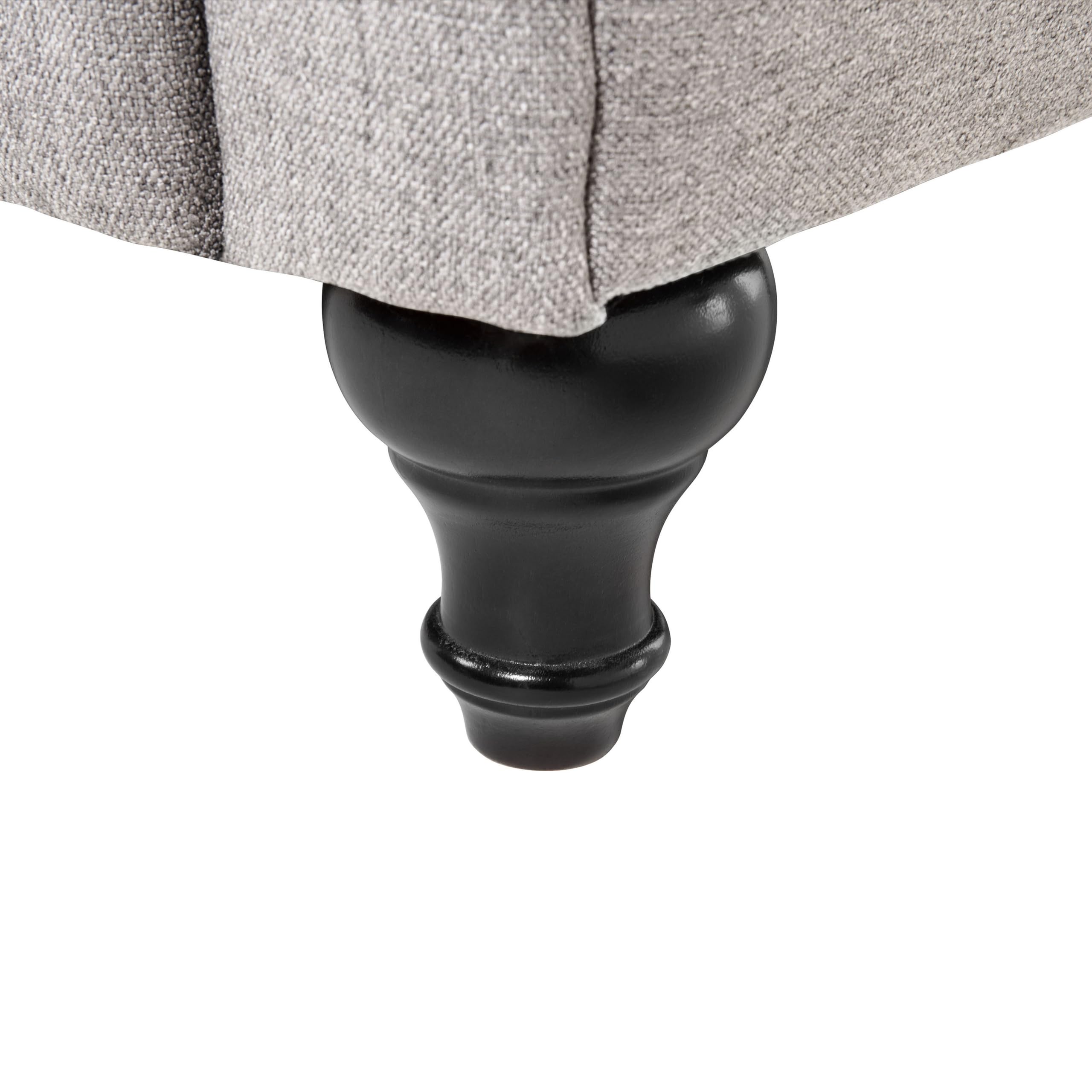 beliani-chesterfield-sessel-stoff-hellgrau-englischer-stil image 7