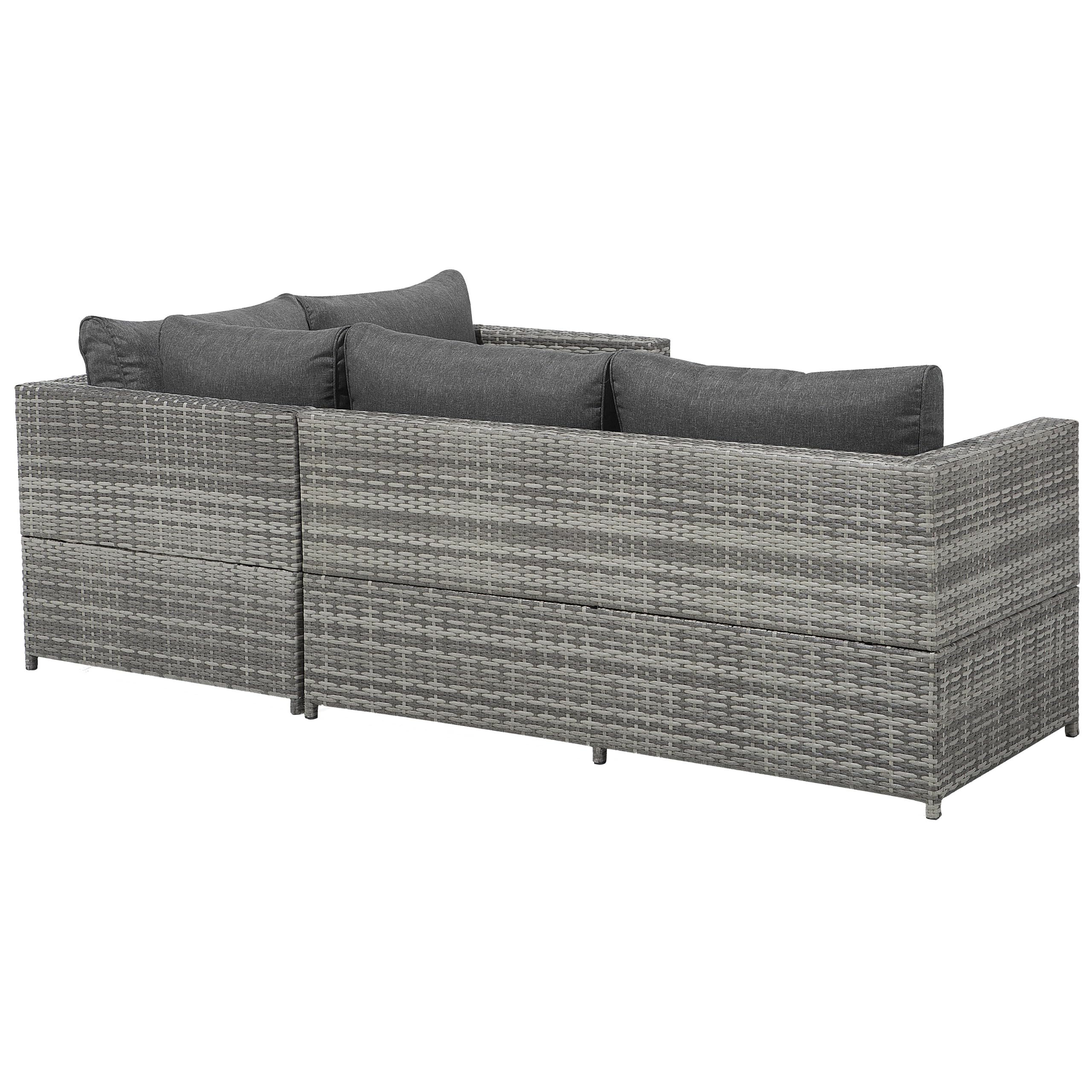 beliani-avola-lounge-set-rattan-grau-4-sitzer-ecksofa image 8