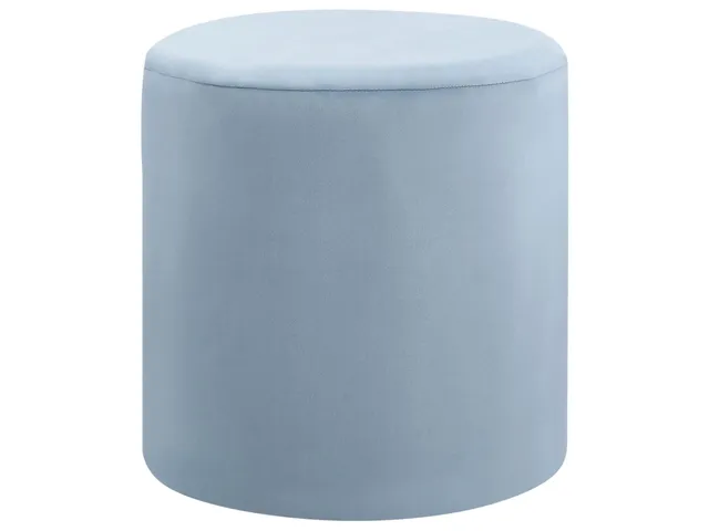 beliani-lovett-pouf-samt-blau-rund-47-cm-sitzhocker image 1