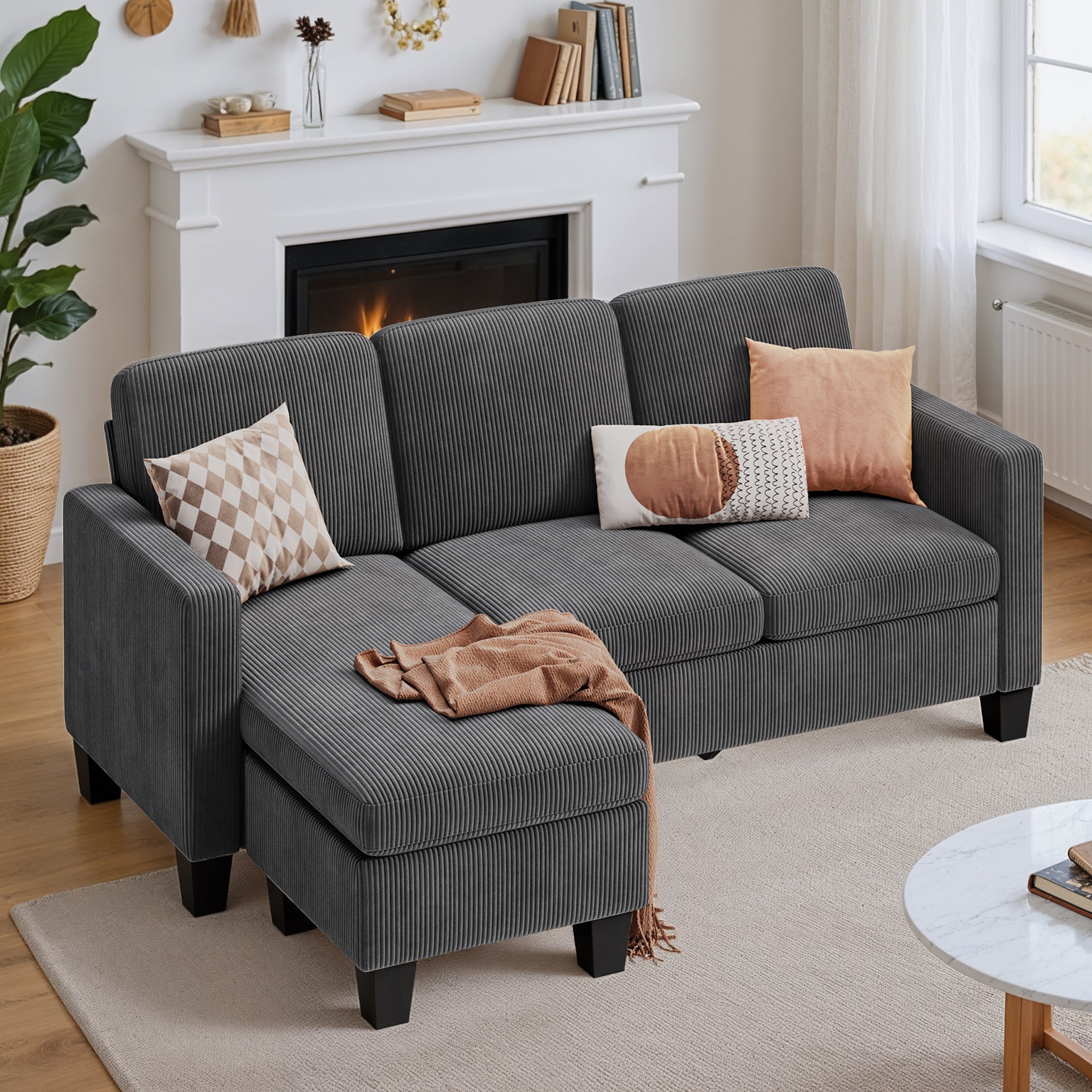 bealife-sofas-ar93-ecksofa-cord-dunkelgrau-l-form-188cm-4-sitzer image 2