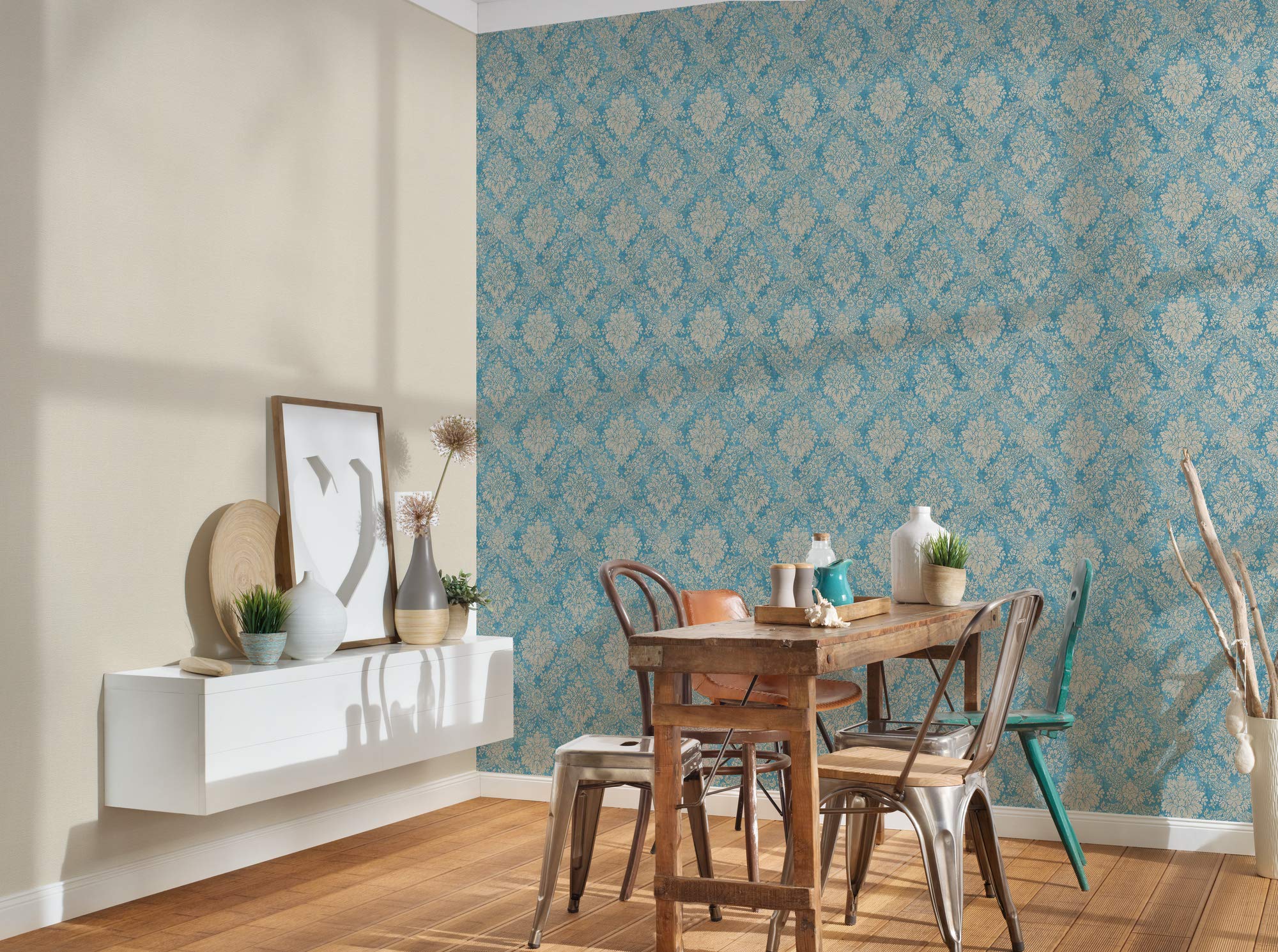 a-s-cr-ation-secret-garden-vliestapete-floral-blau-braun image 8