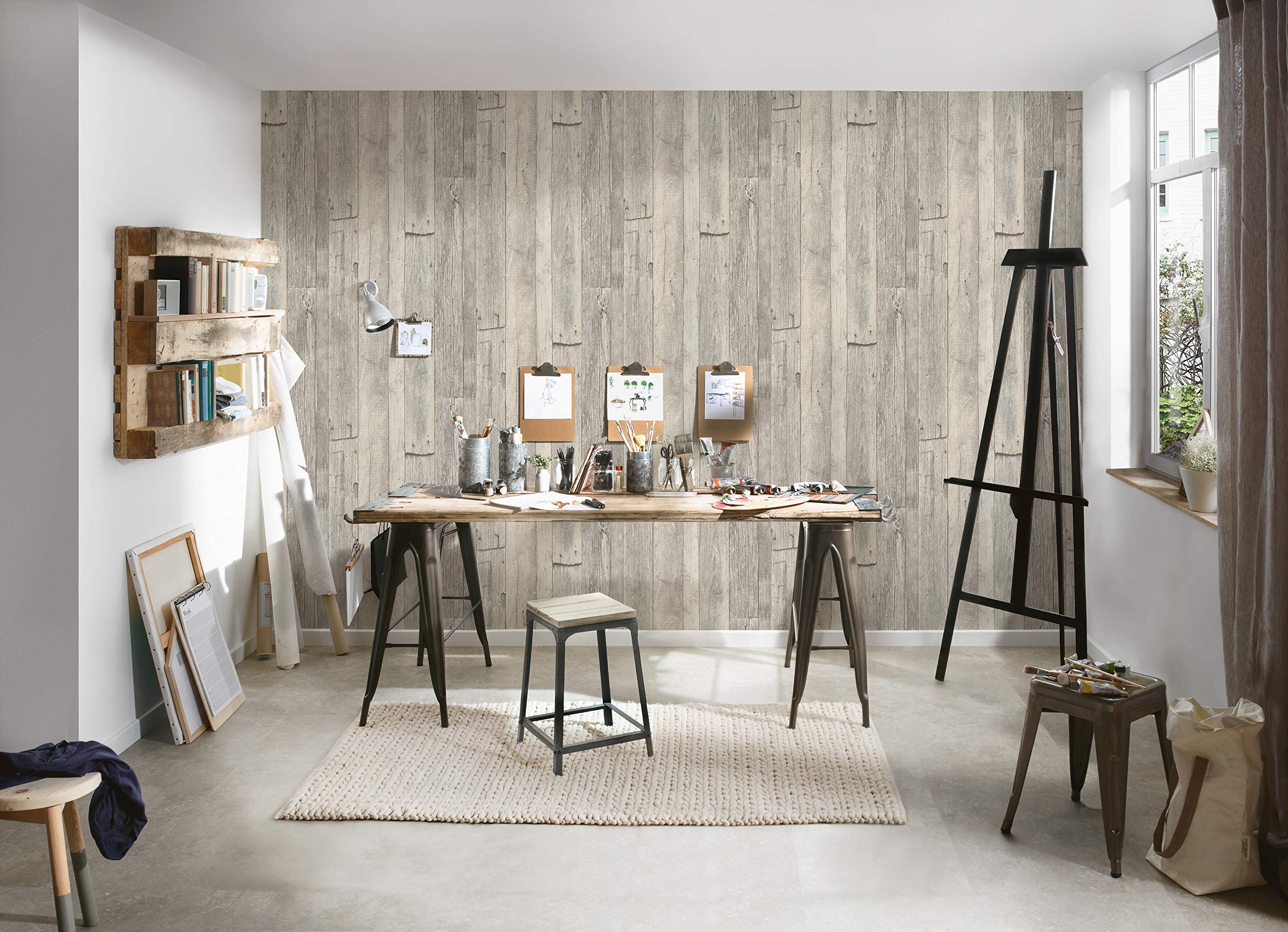 a-s-cr-ation-elements-2-959311-vliestapete-holz-beige-creme image 5