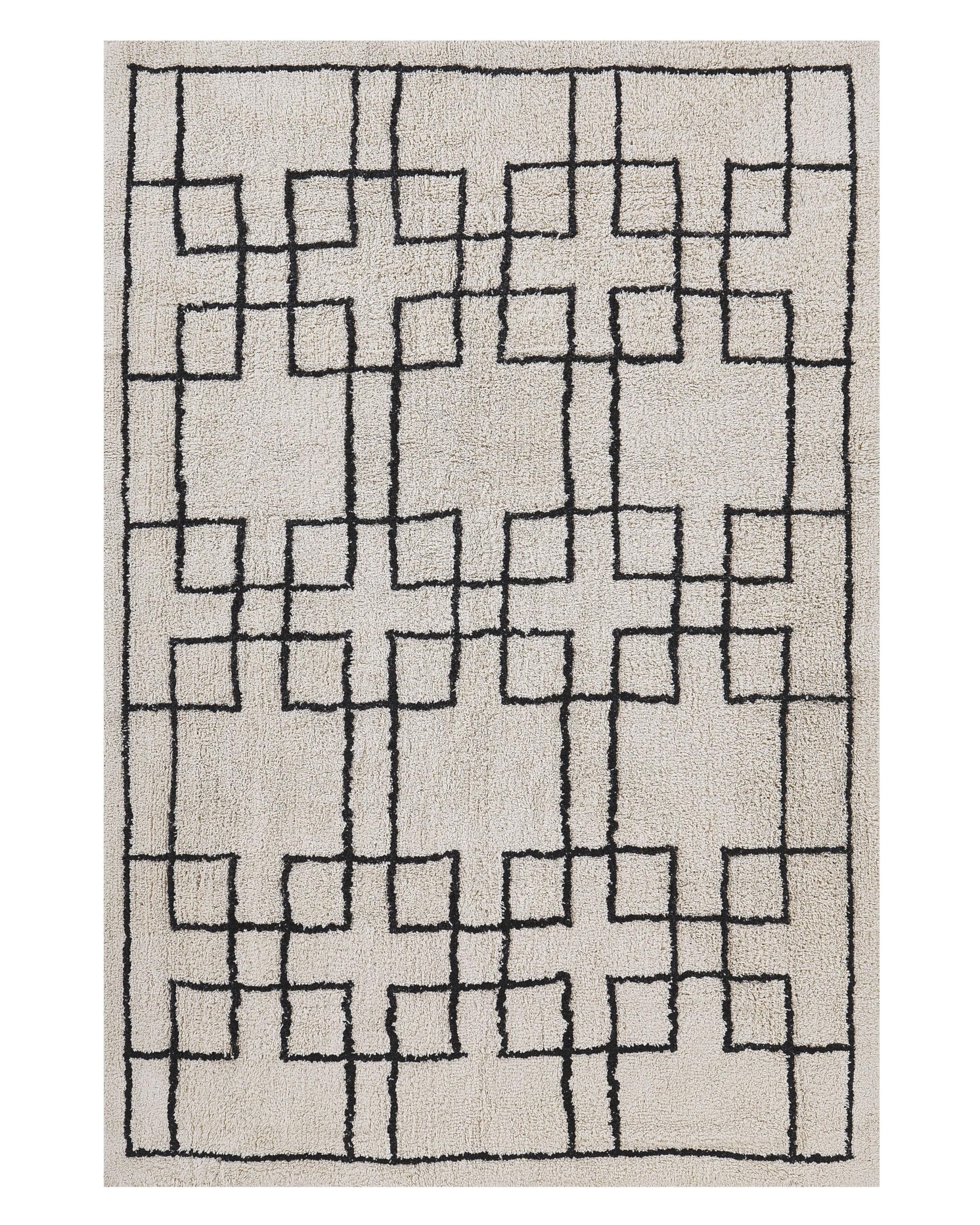 beliani-turhal-teppich-baumwolle-beige-80x150-geometrisch image 8