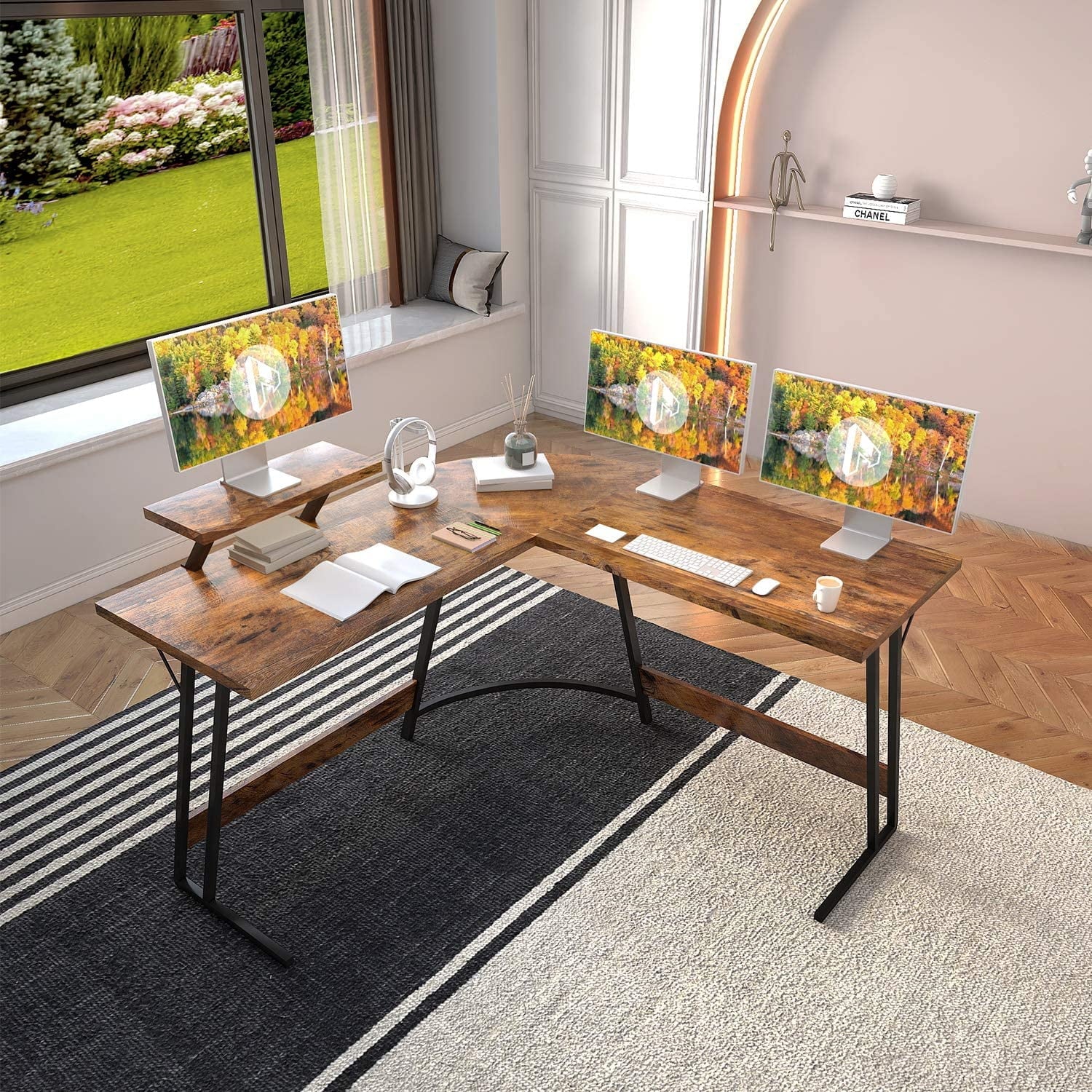 homall-gaming-desk-eckschreibtisch-l-form-mit-monitorst-nder image 4
