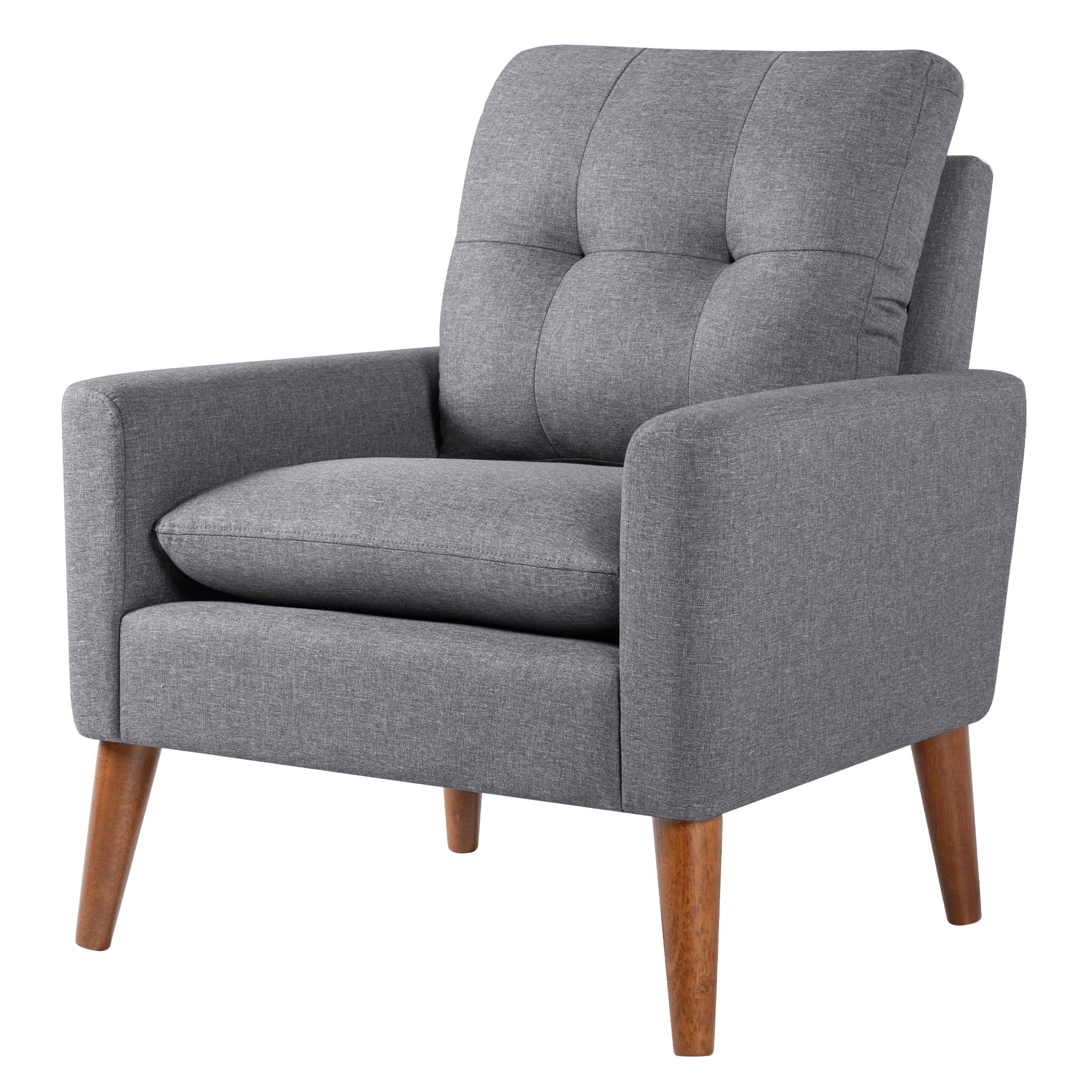 homall-accent-chair-polstersessel-grau-2er-set-leinen image 2